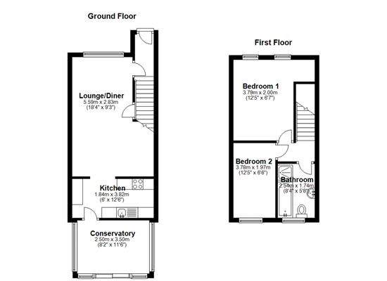 2 Bedrooms End terrace house to rent in Mount Pleasant, Paddock Wood, Tonbridge TN12