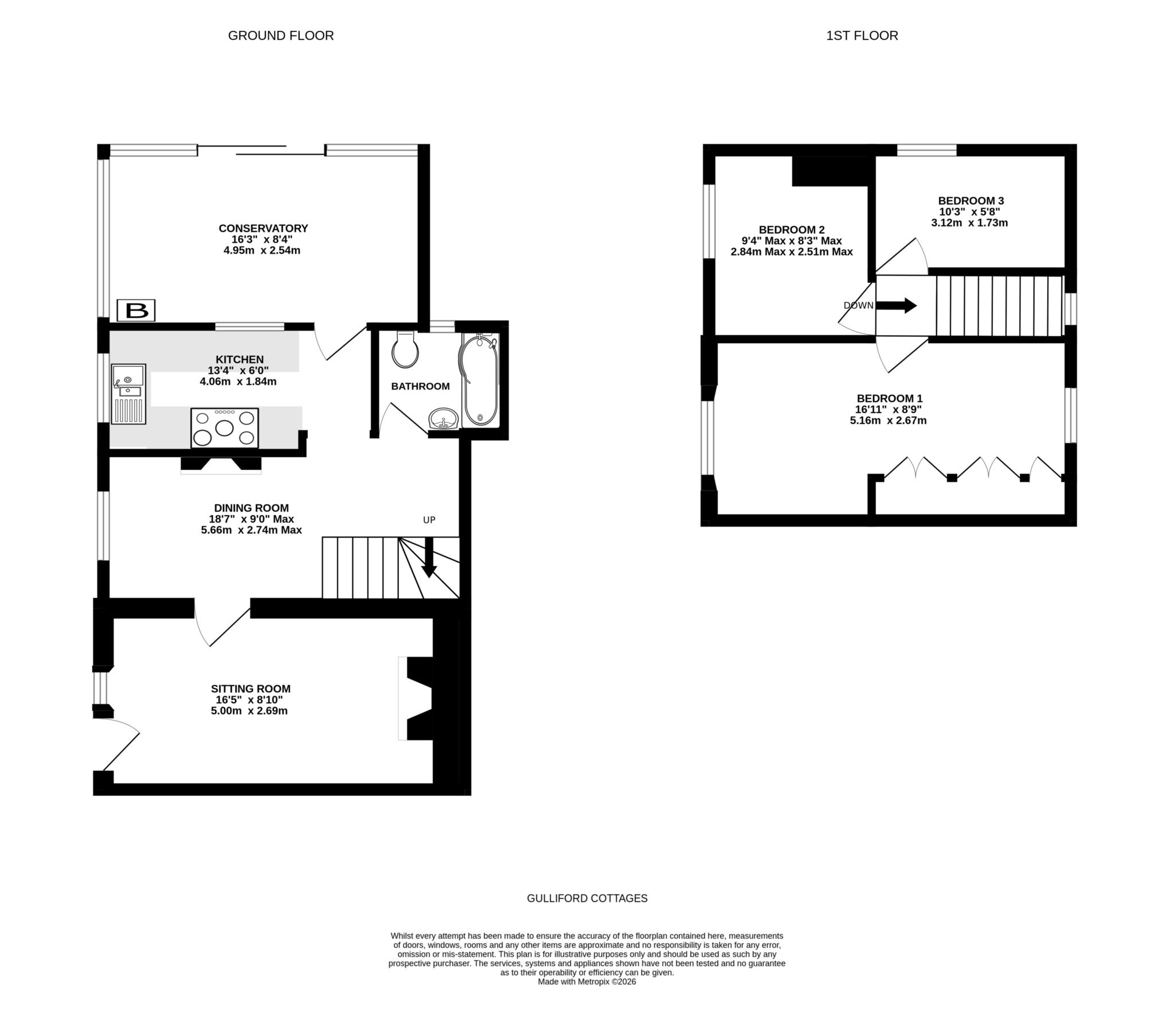 3 Gulliford Cottages, Exmouth Road, Exmouth floorplan