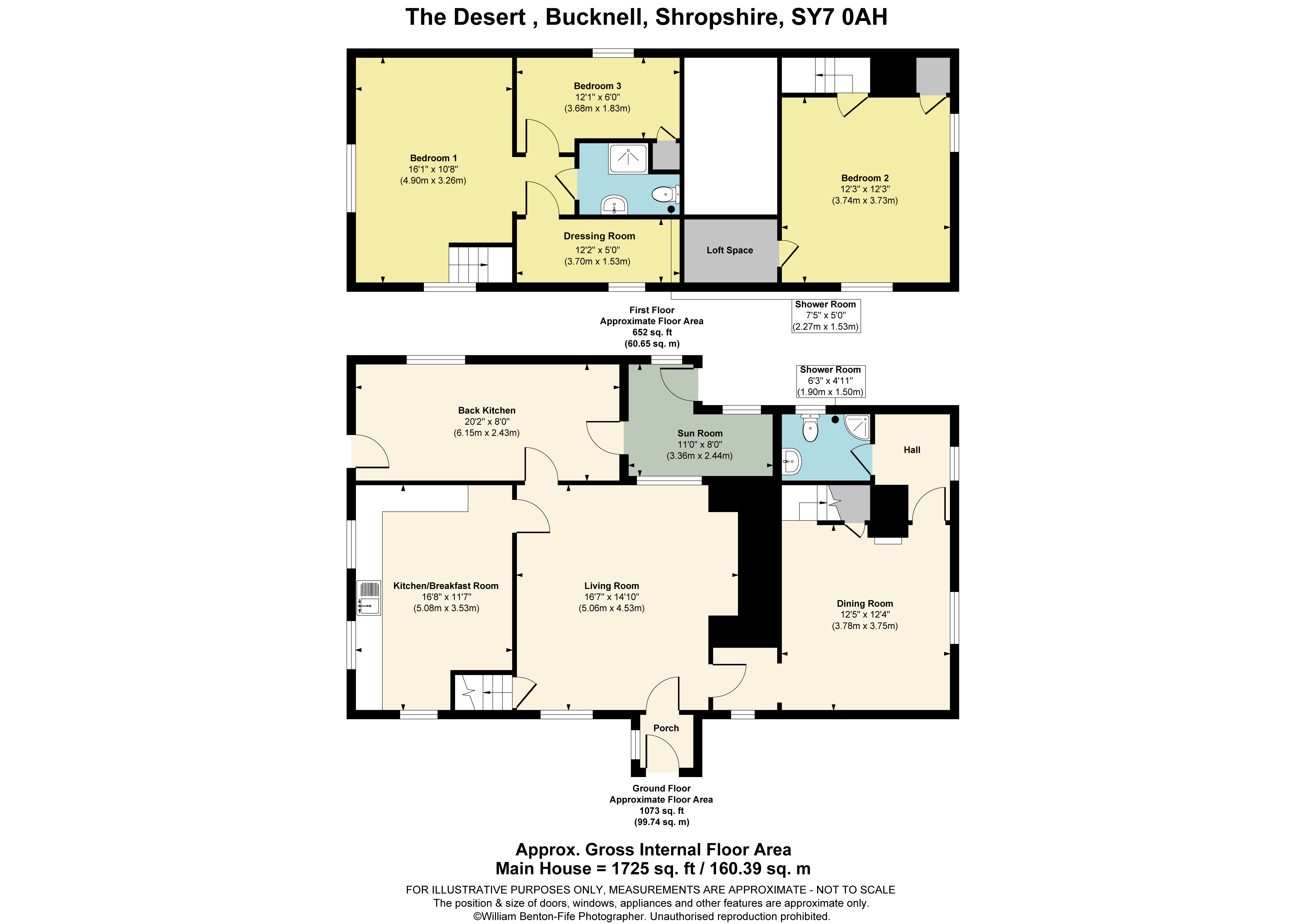 The Desert,, Bucknell, Shropshire floorplan