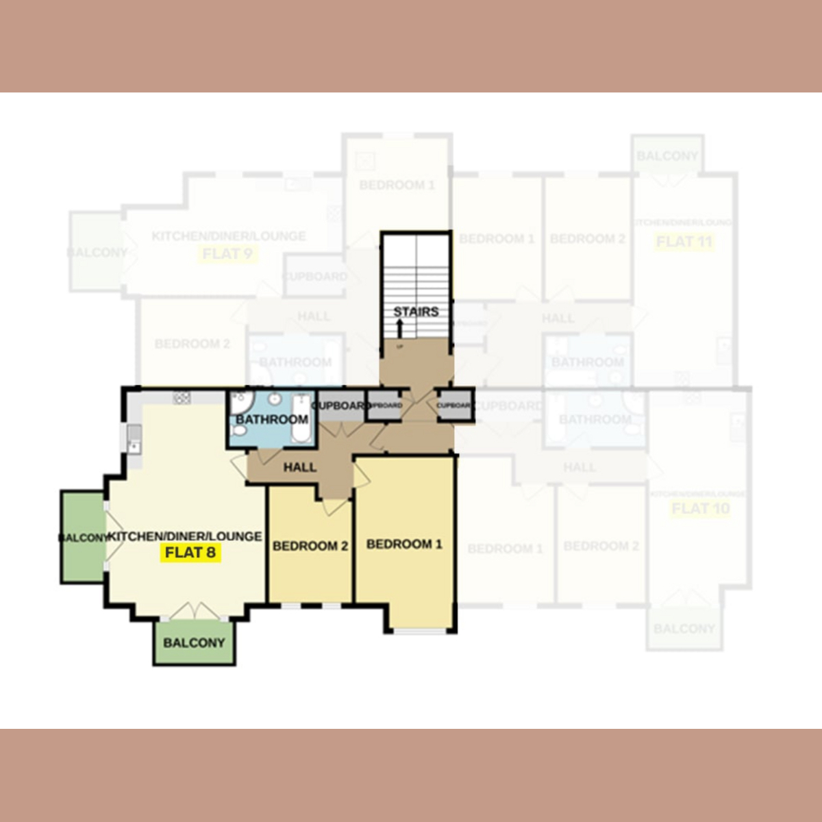 Flat Flat 8, The Warren, Hall Crescent, Benfleet floorplan