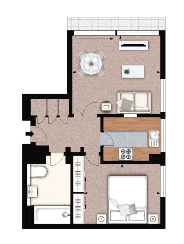 1 Bedrooms Flat to rent in 3 Luke House, Abbey Orchard Street, London SW1P