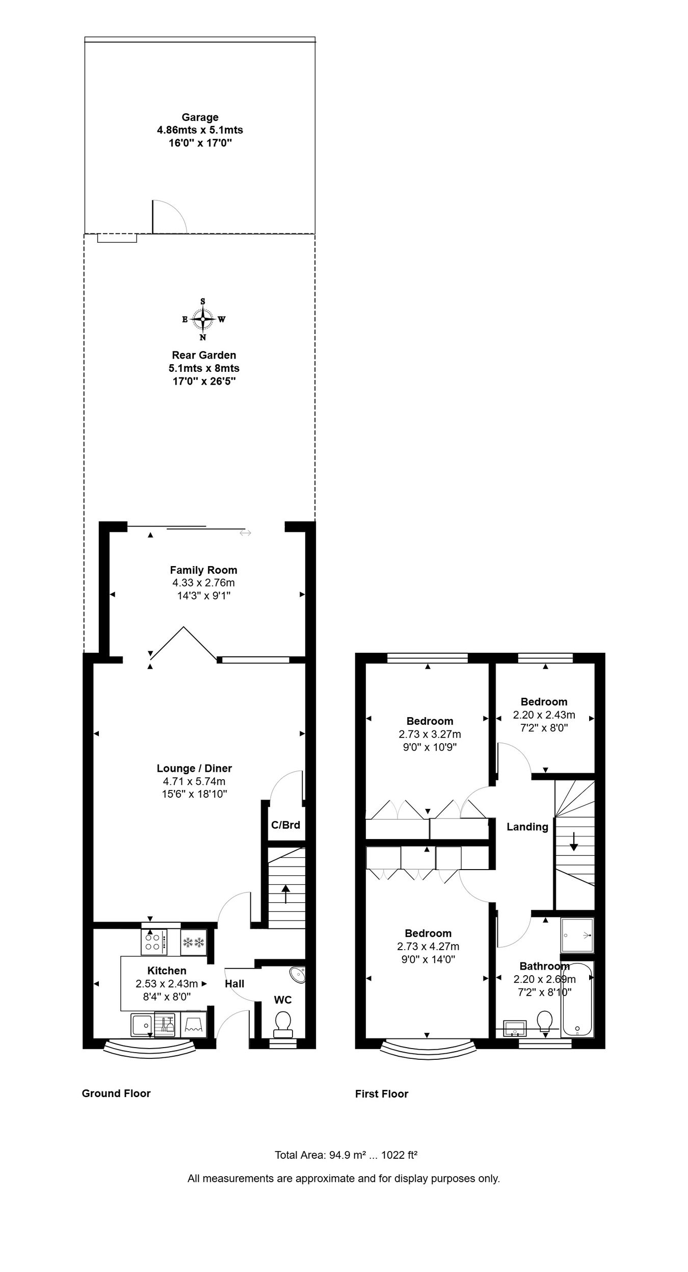 42, Garrick Close, Staines-upon-Thames floorplan