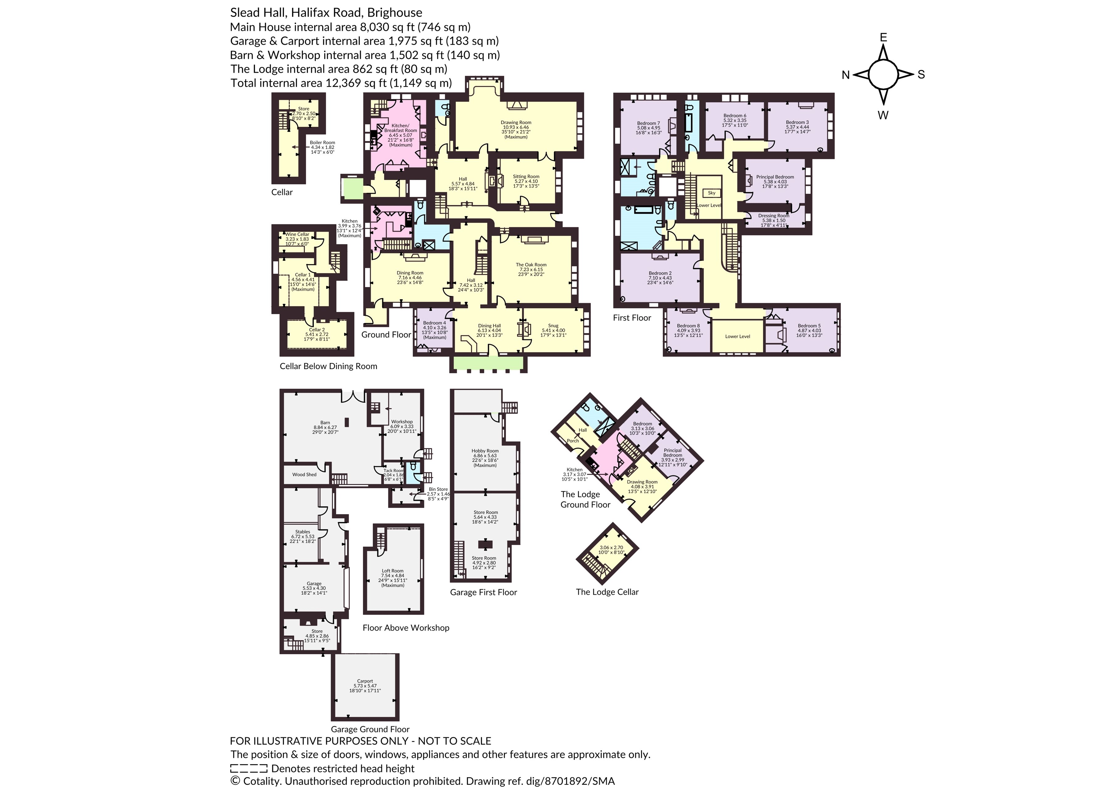 Slead Hall,, Halifax Road, West Yorkshire floorplan