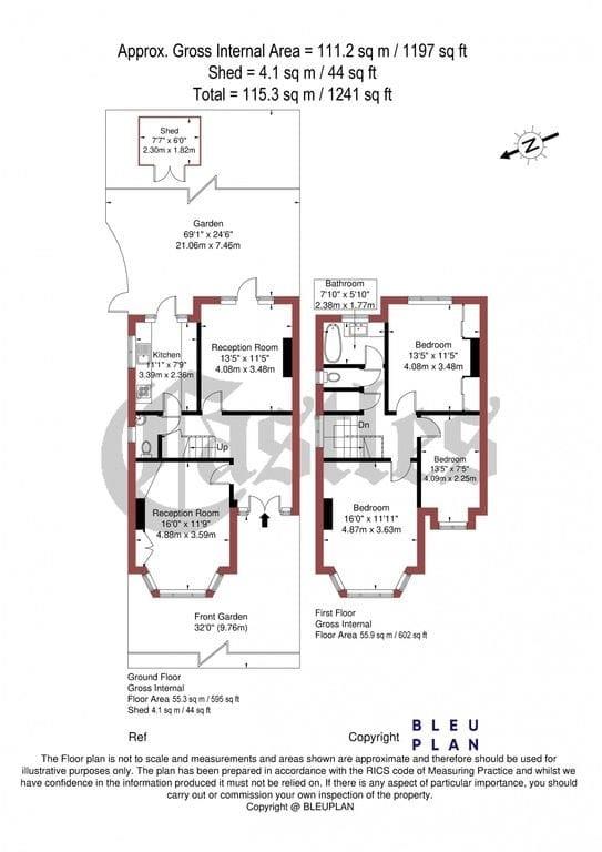 Powys Lane, London floorplan