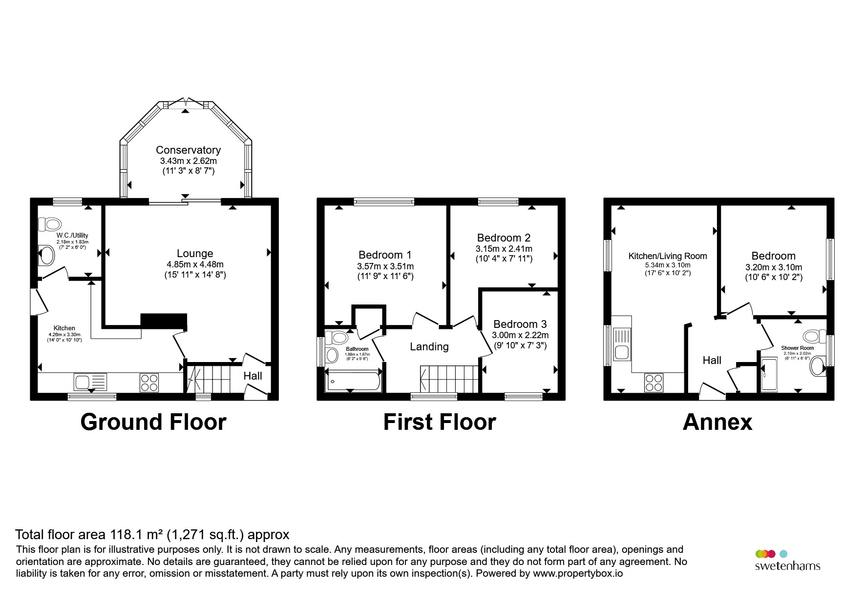 84, Granville Road, Northwich floorplan