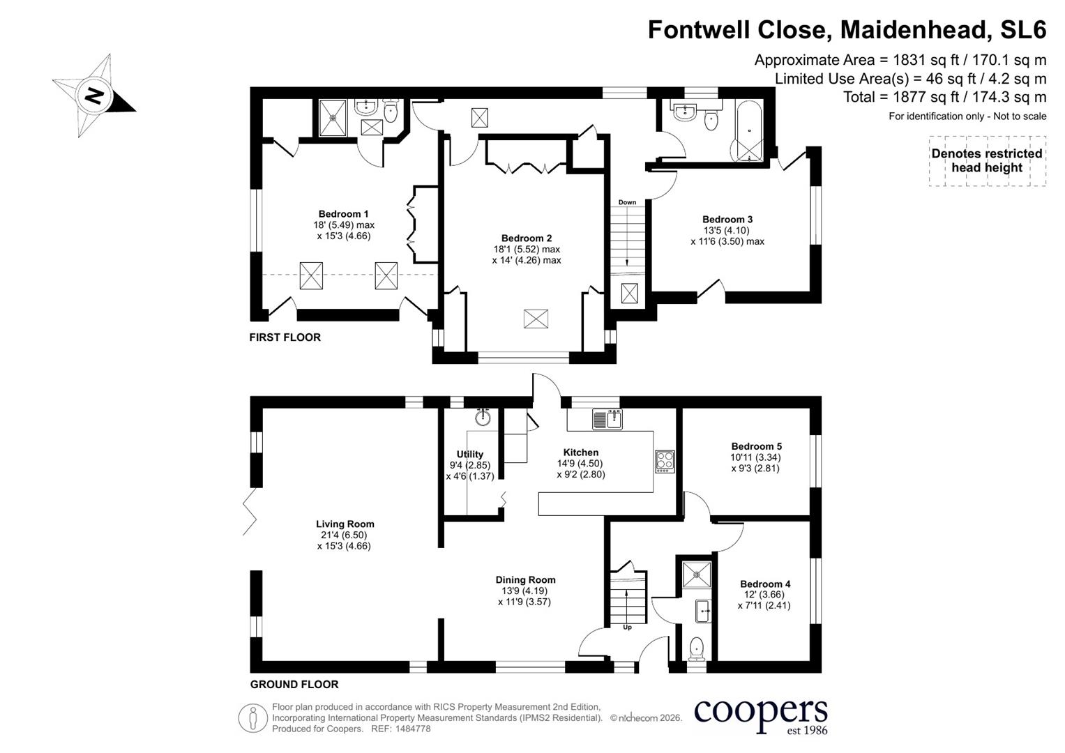 3, Fontwell Close, Maidenhead floorplan