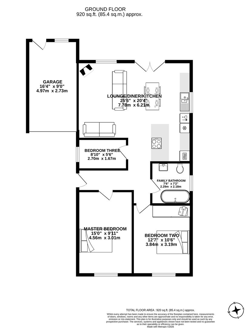 78, Franklands, Preston floorplan
