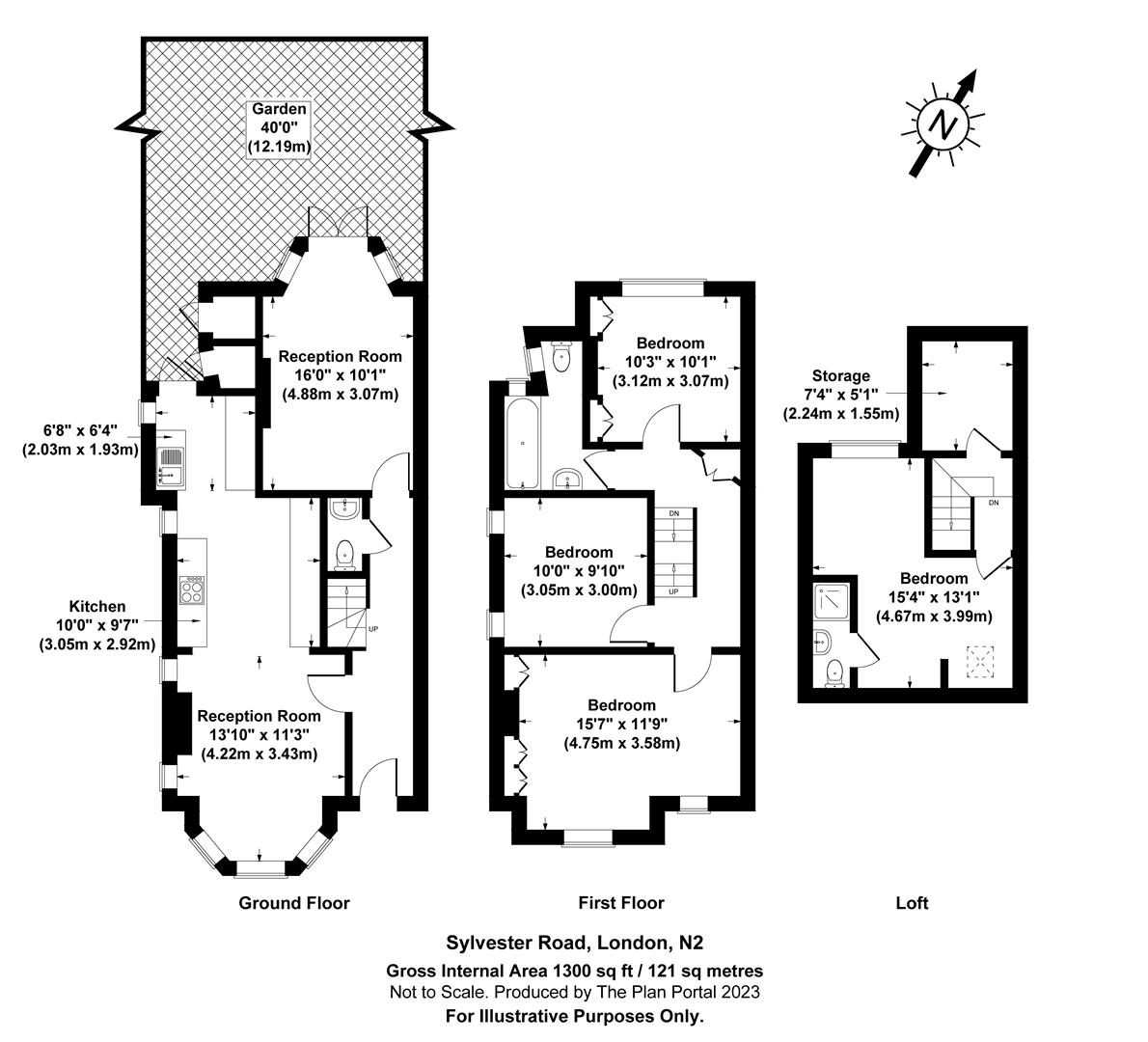 Sylvester Road, East Finchley N2, 4 bedroom semidetached house for