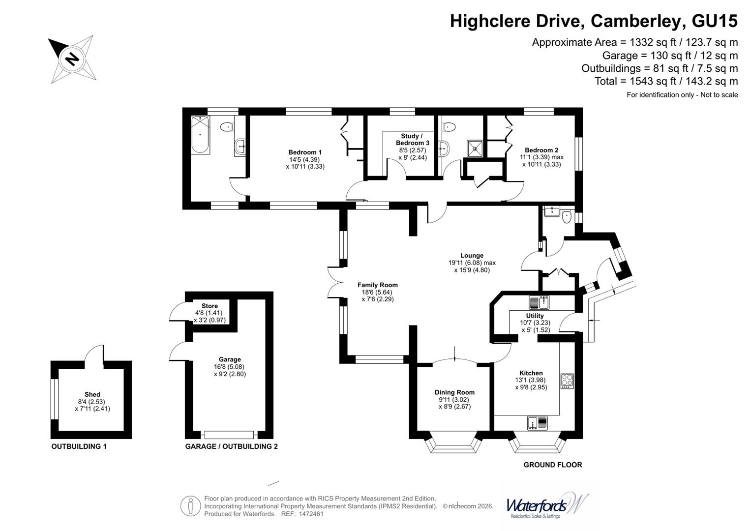 4, Highclere Drive, Camberley floorplan