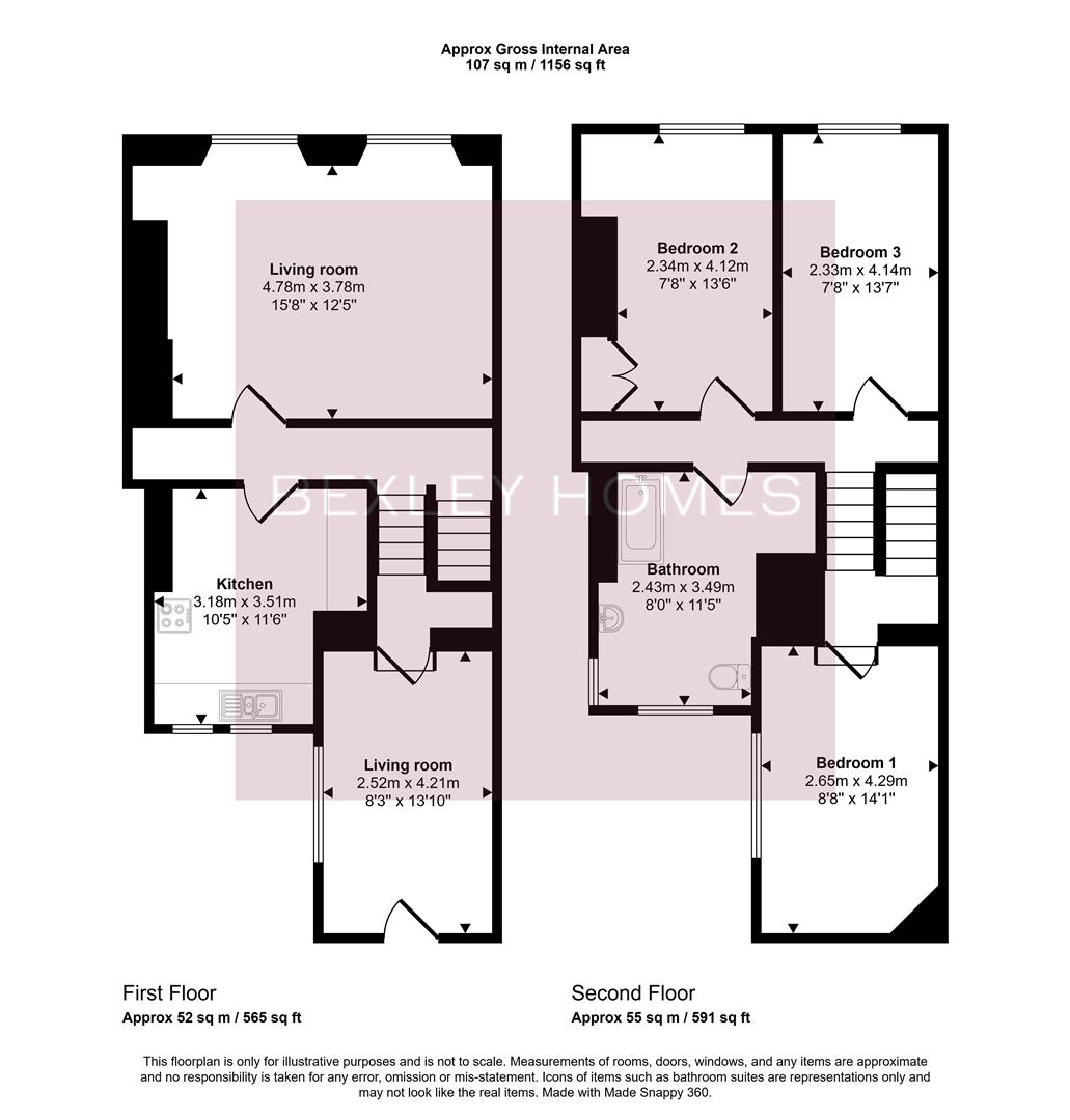 43A, Windmill Street, Gravesend floorplan