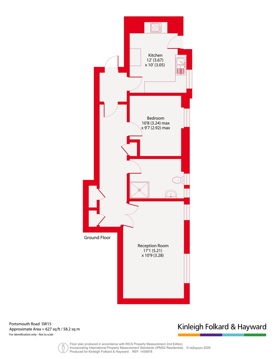 Flat 124A, Highlands Heath,, Portsmouth Road, London floorplan