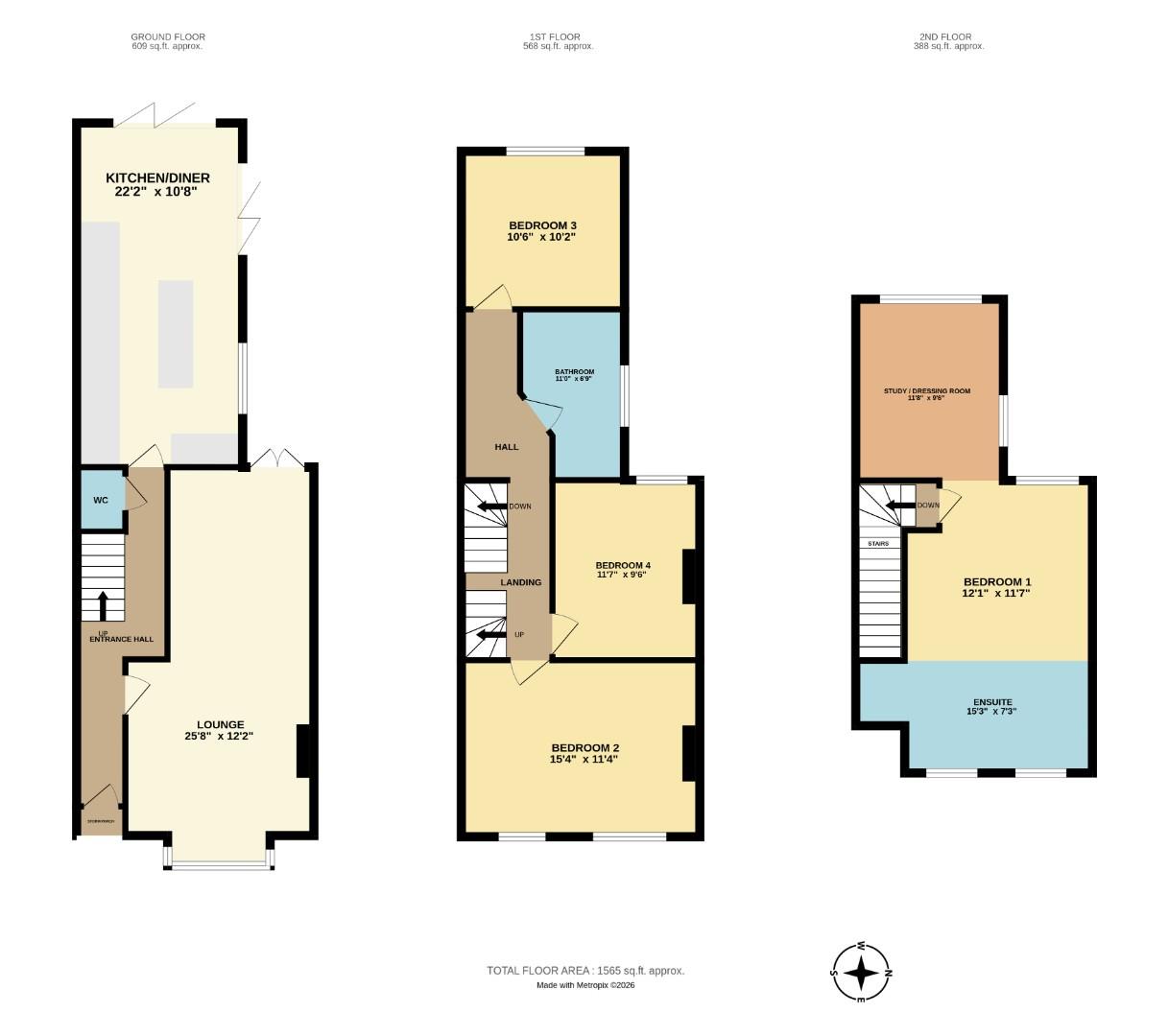 13, Alexandra Road, Leigh-On-Sea floorplan