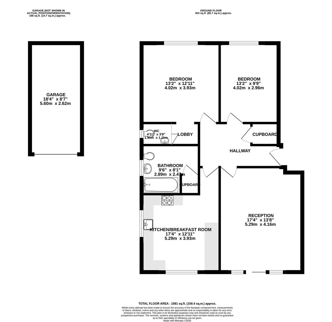 Flat 20, Bishops Court, Knoll Hill, Bristol floorplan