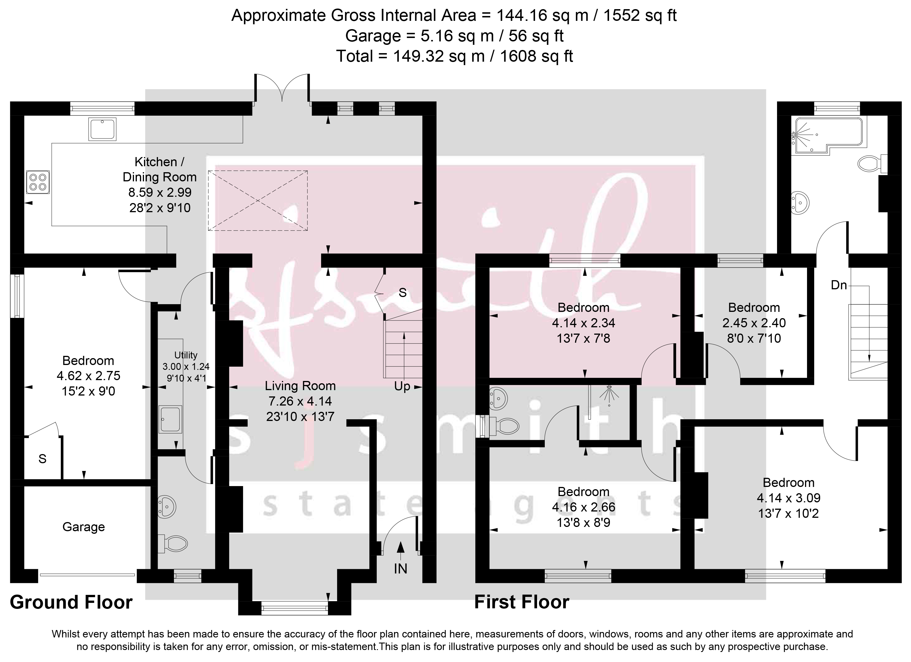 8, St. Georges Road, Feltham floorplan