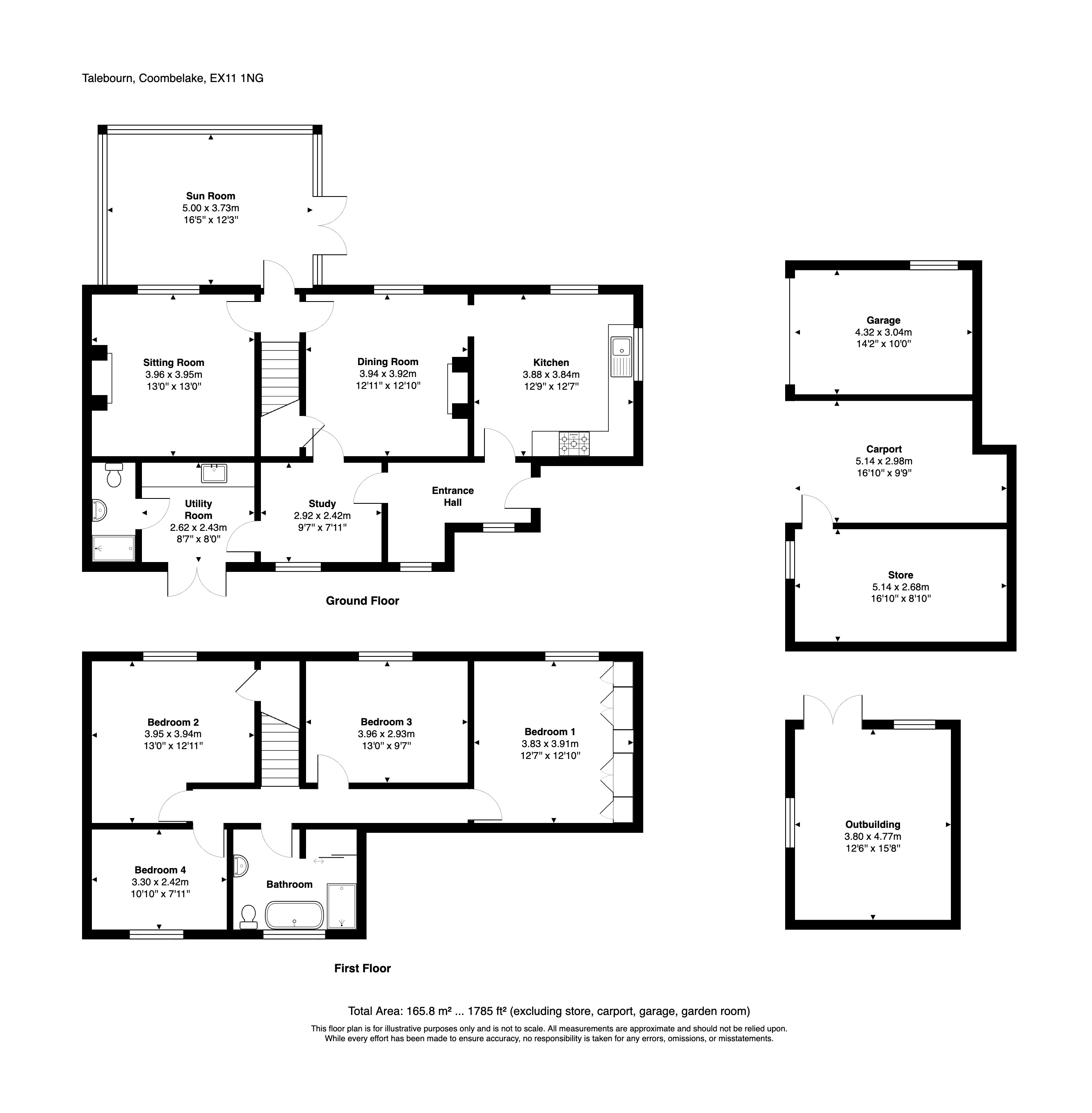 Talebourn,, Coombelake, Devon floorplan