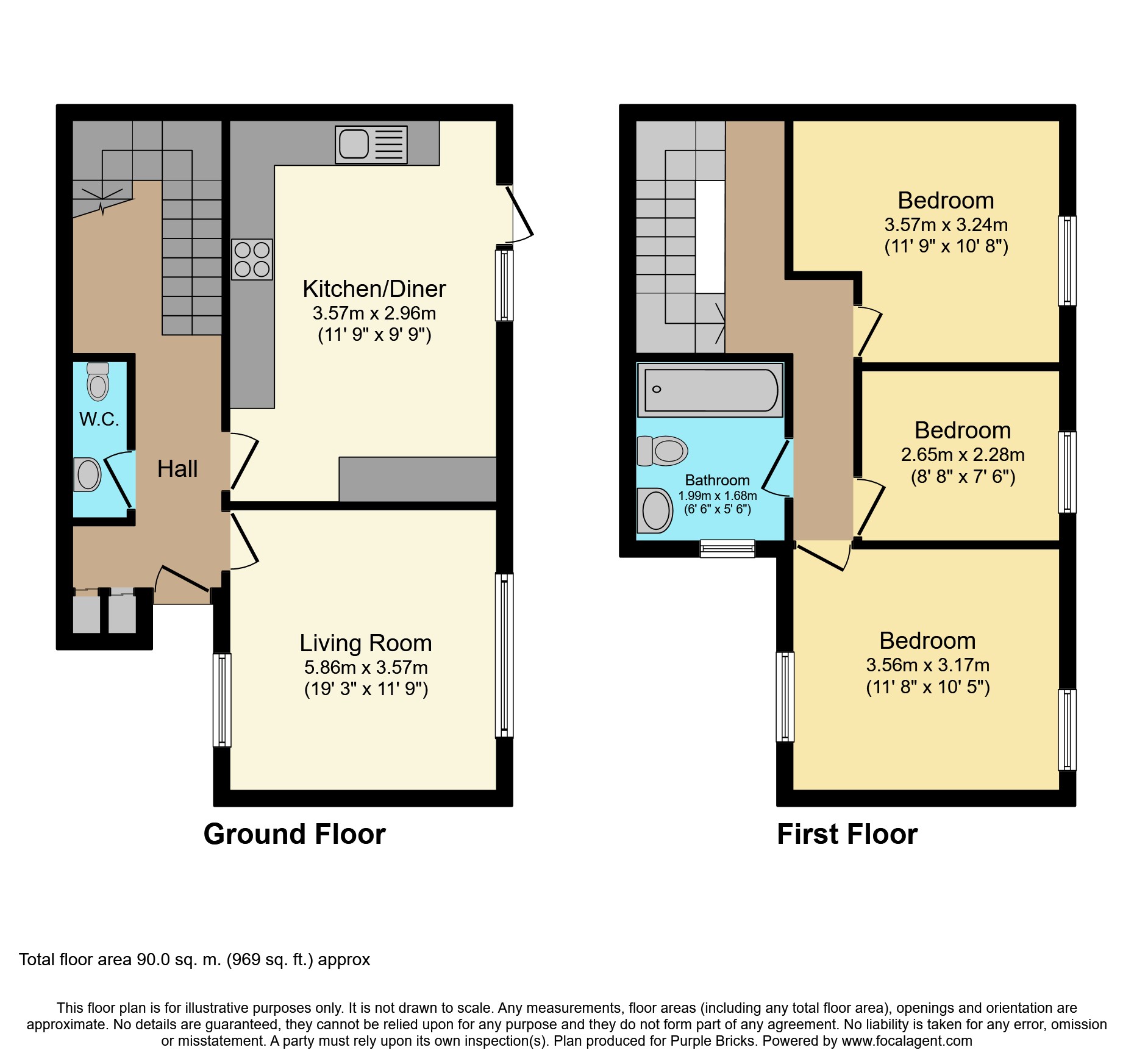 3 Bedrooms Terraced house for sale in Teasel Close, Crawley RH11