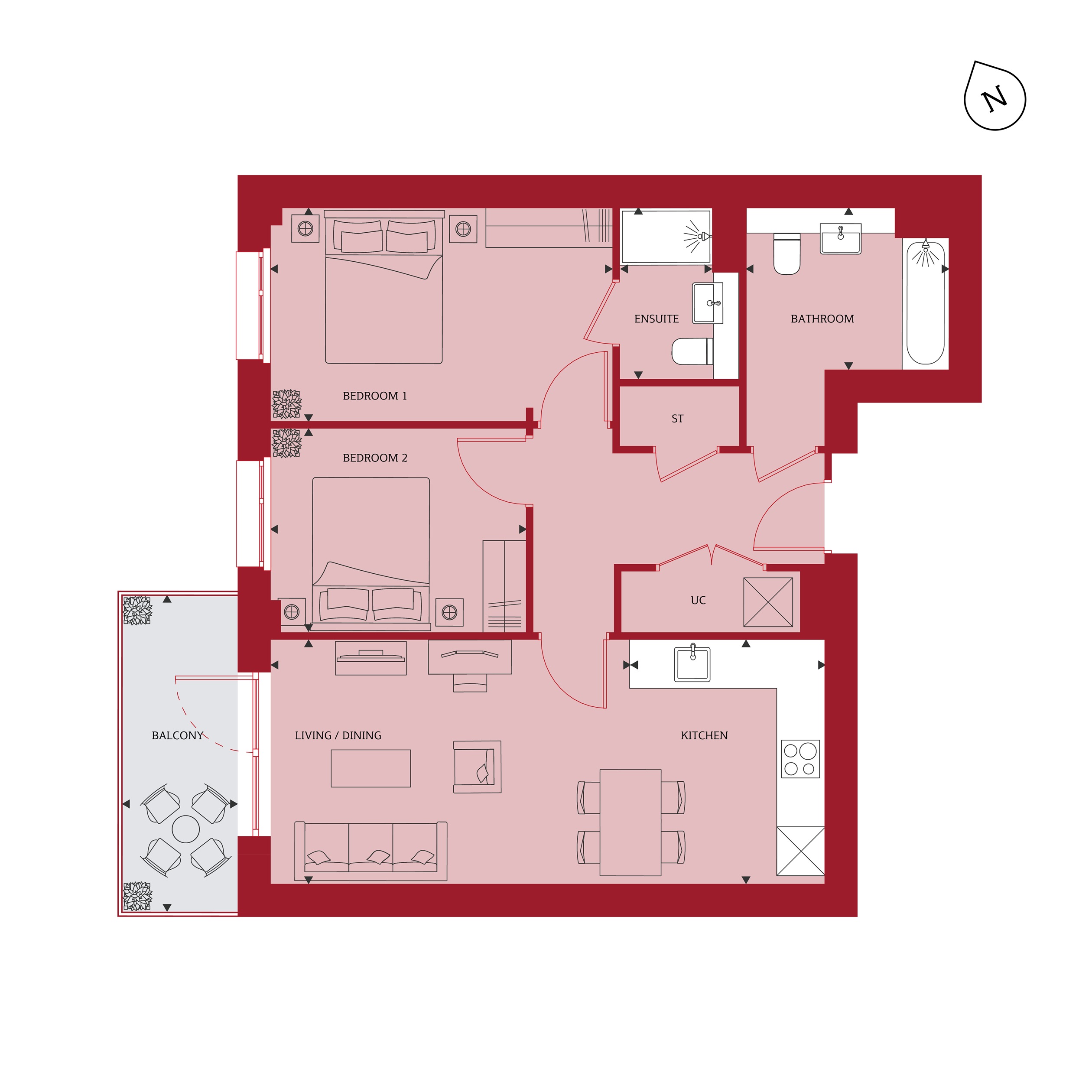 H7945128, Carnation Gardens, Nestle Avenue, Hayes floorplan