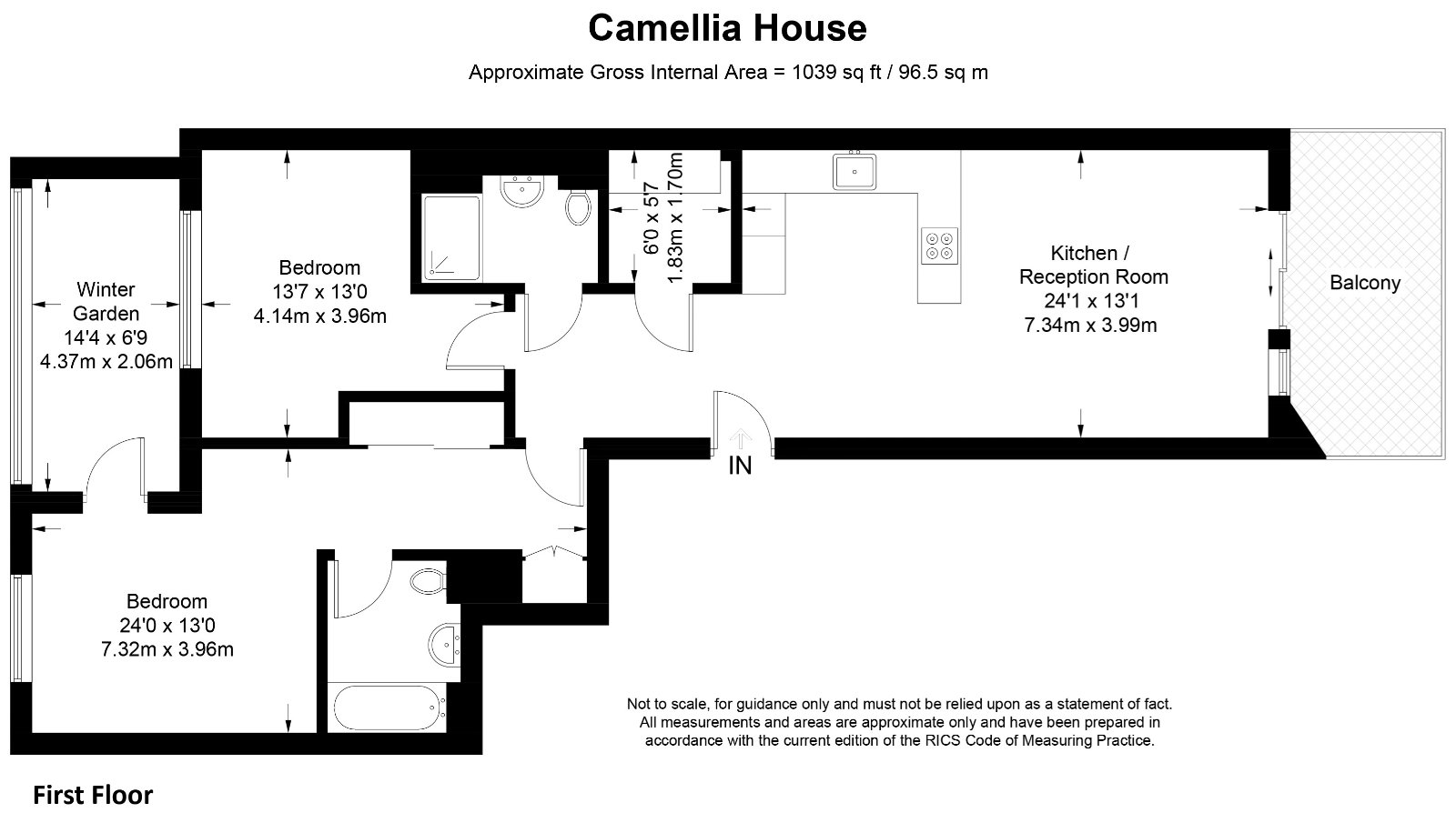 4, Camellia House, London floorplan