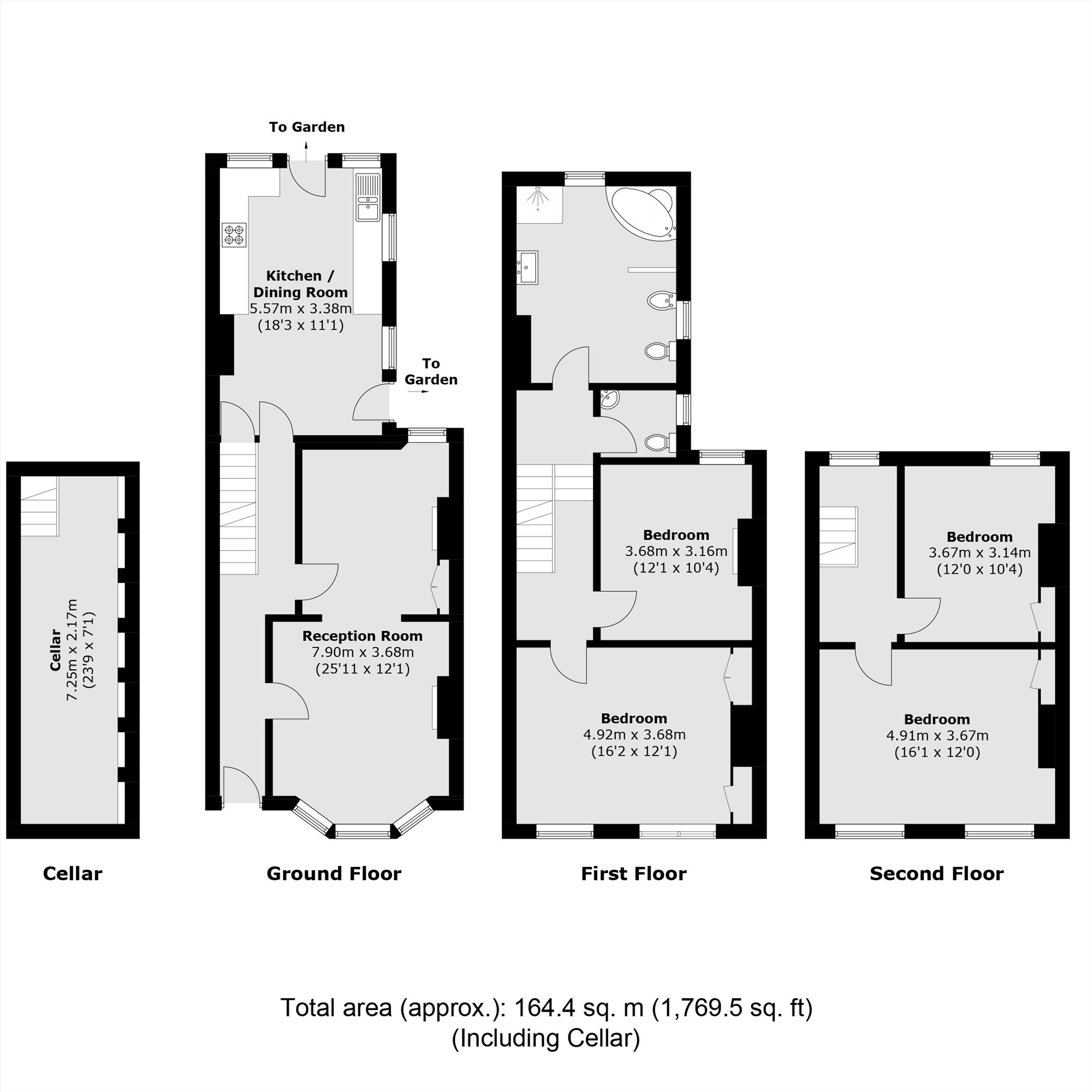 145, Southampton Way, London floorplan