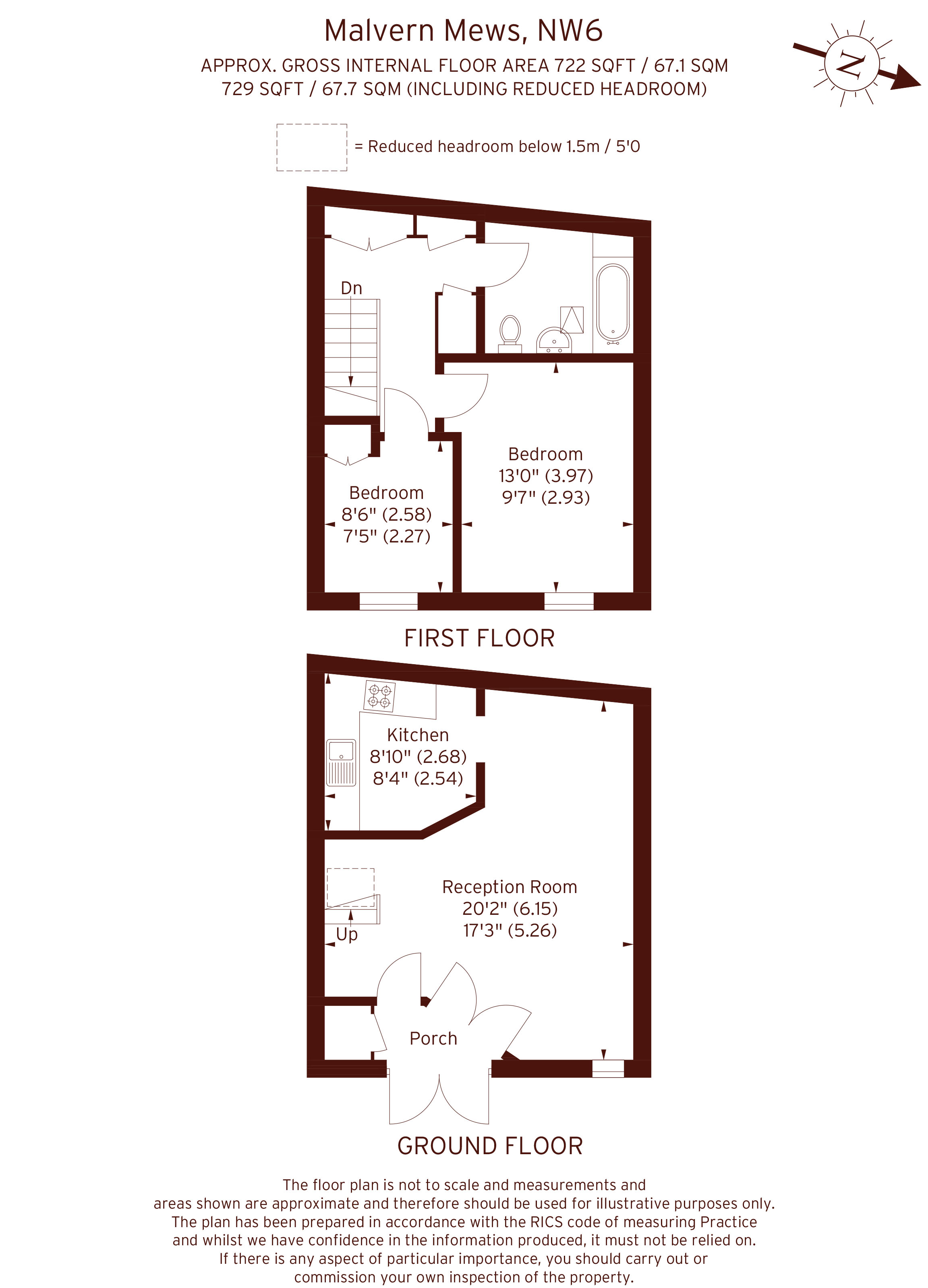 13, Malvern Mews, London floorplan