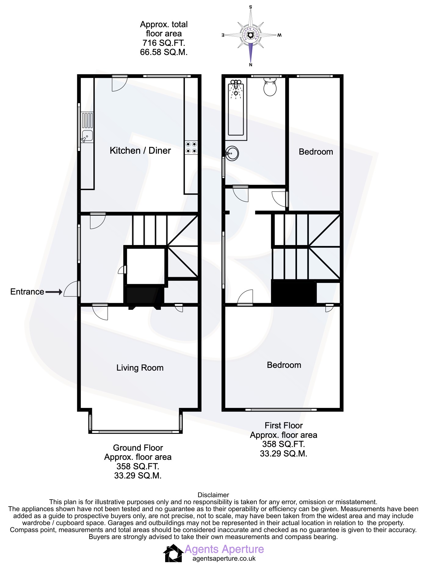 White Cottage, 154, High Street, Essex floorplan