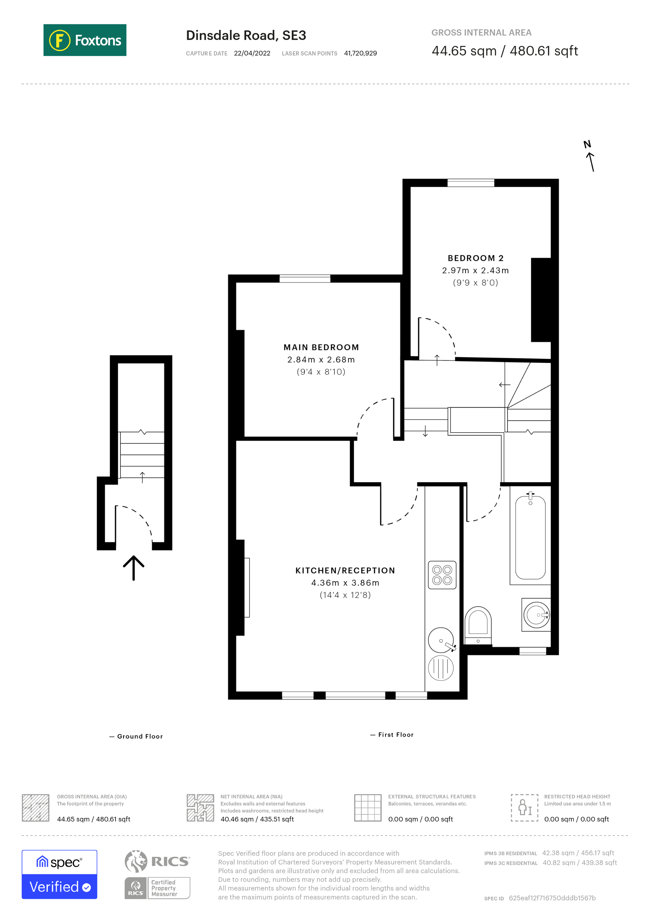 Dinsdale Road, Blackheath, London SE3, 2 bedroom flat to rent