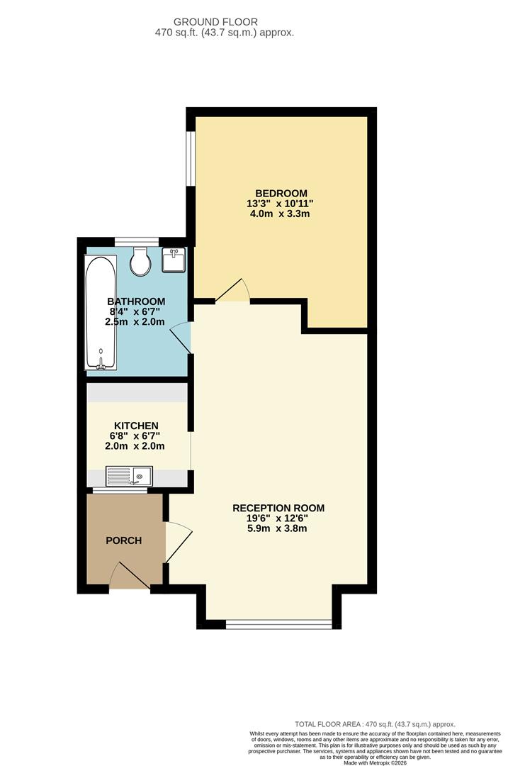 Flat 1, 22, Palmerston Road, Walthamstow floorplan