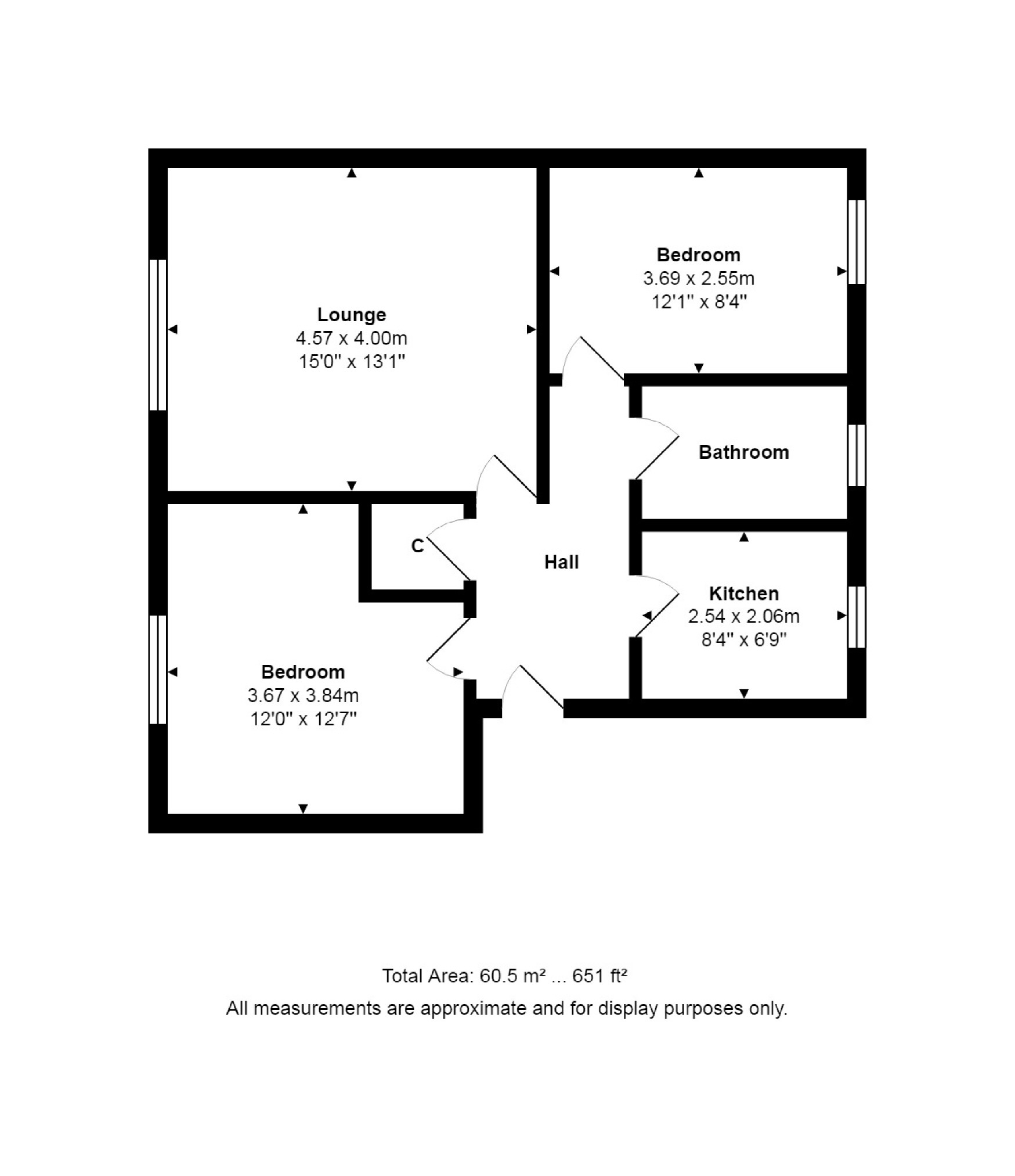 2 Bedrooms Flat to rent in Kent Road North, Harrogate, North Yorkshire HG1
