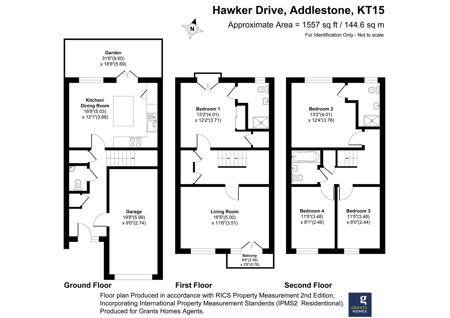 21, Hawker Drive, Addlestone floorplan
