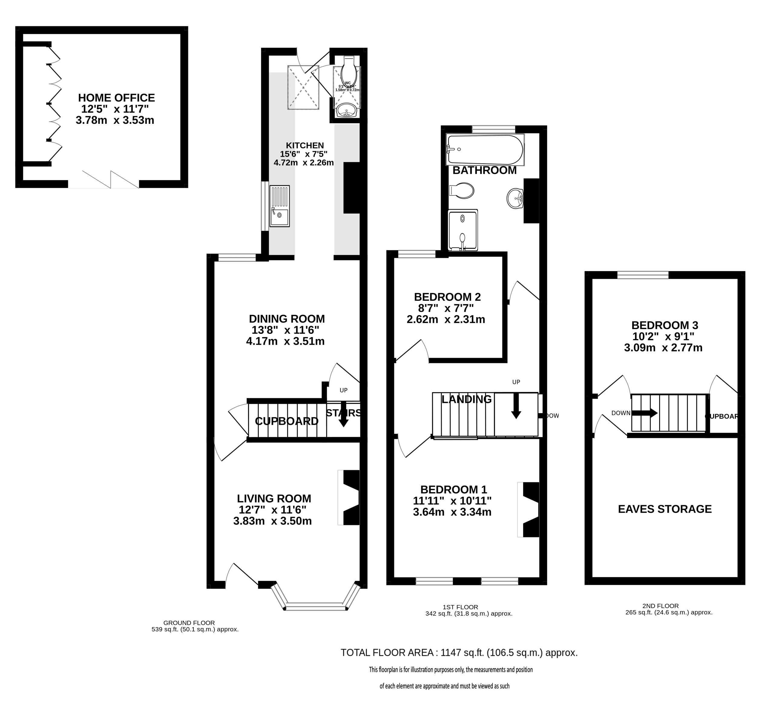 17, Salisbury Road, Harpenden floorplan