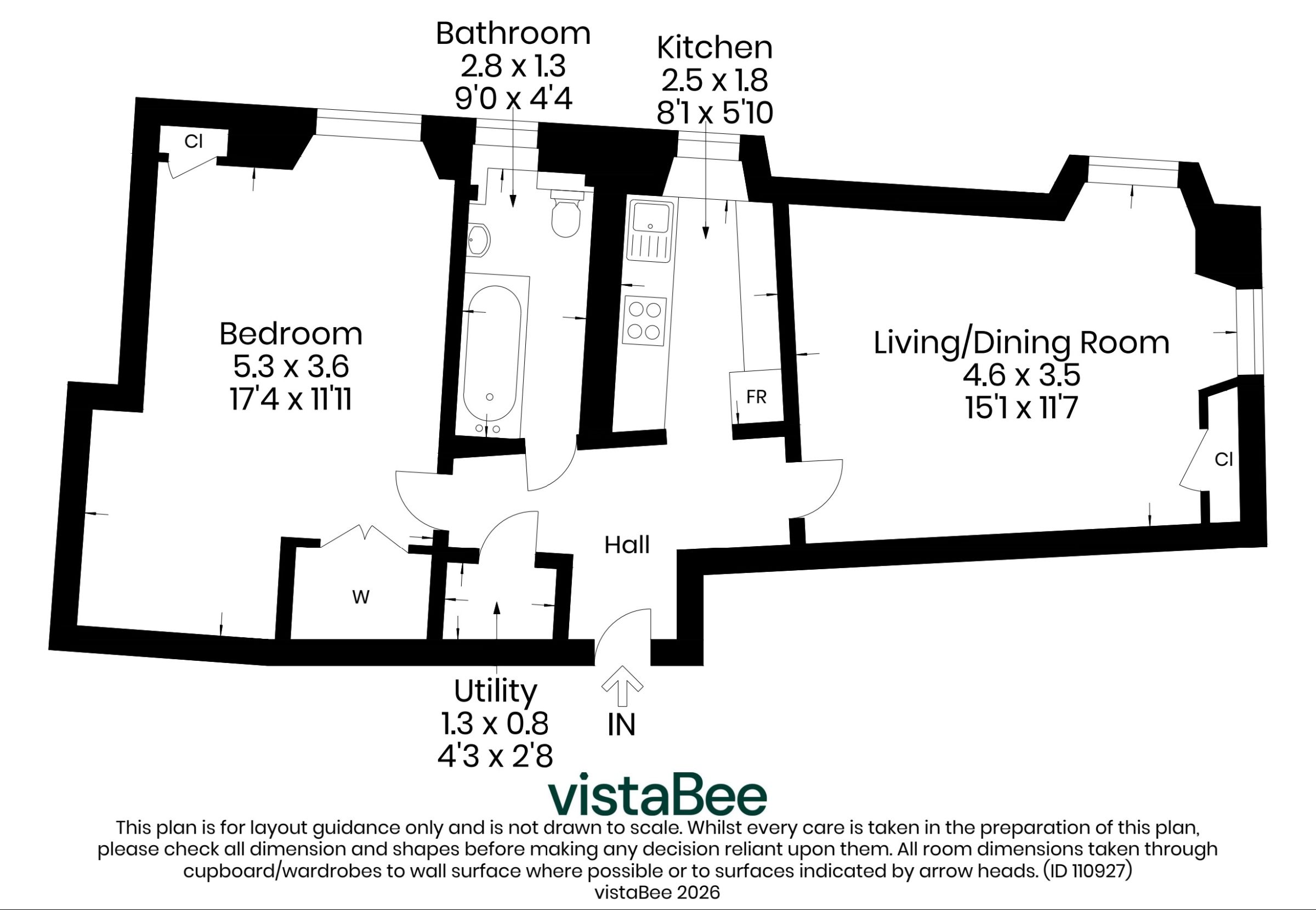 31 (1F3) Duff Street, Edinburgh floorplan