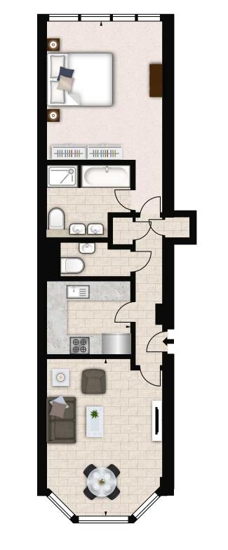 Flat 8, 3rd floor, Imperial House, 11 - 13 Young Street, London floorplan