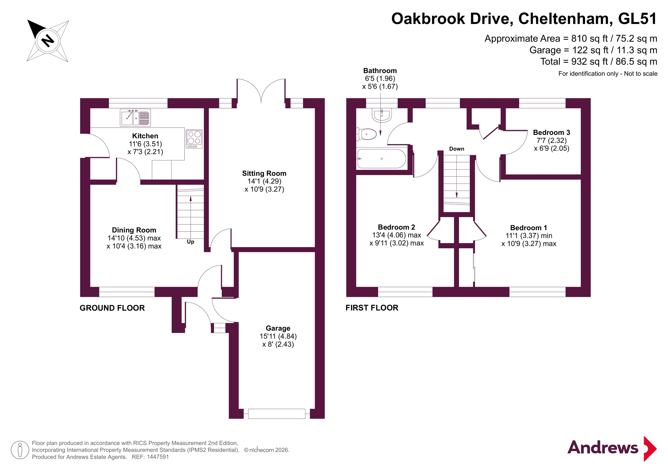 11, Oakbrook Drive, Cheltenham floorplan