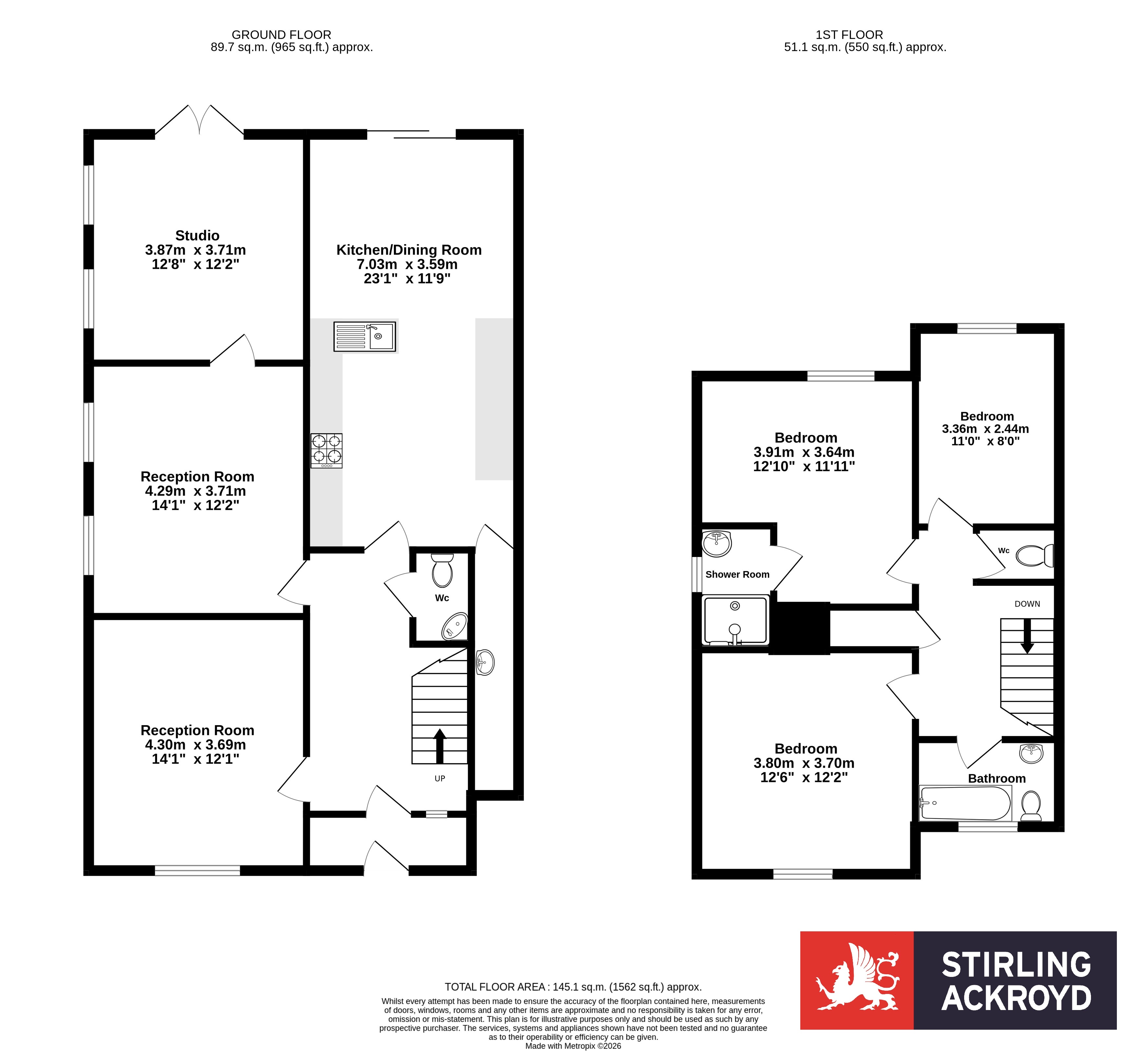 60, Woodham Lane, Addlestone floorplan