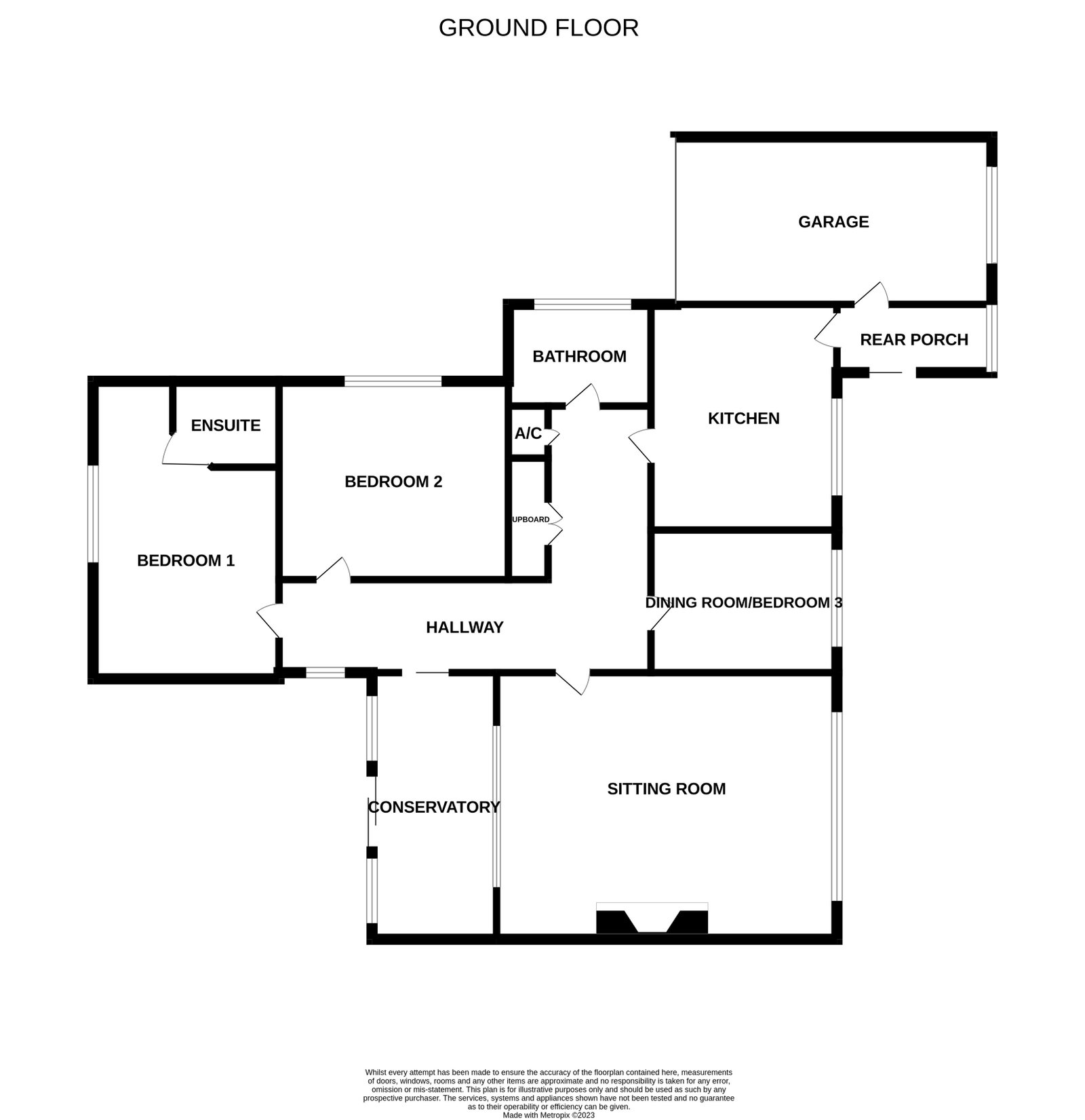 6,Hillside, Grange Close, Lympstone floorplan