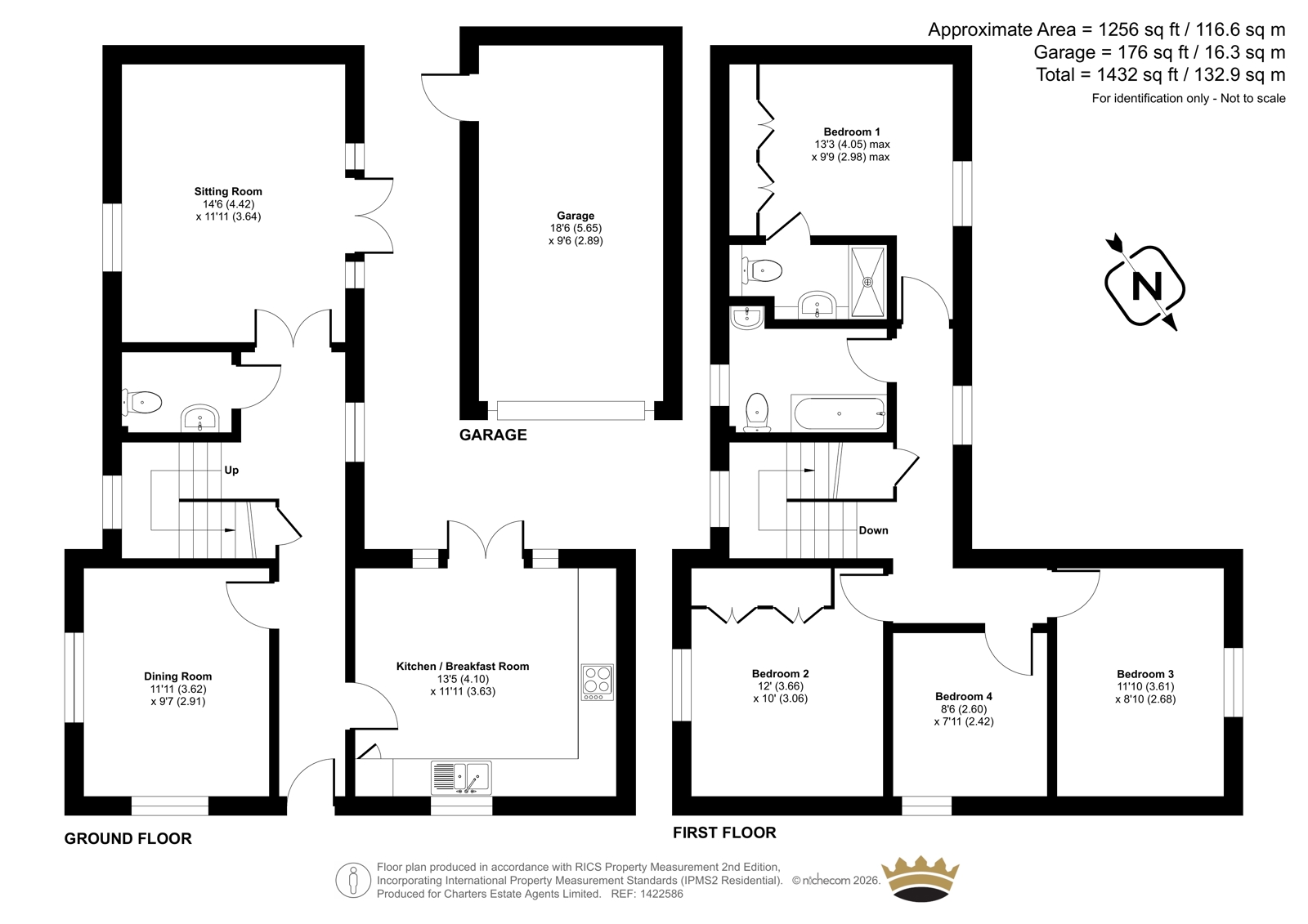 1, Watery Lane, Fleet floorplan