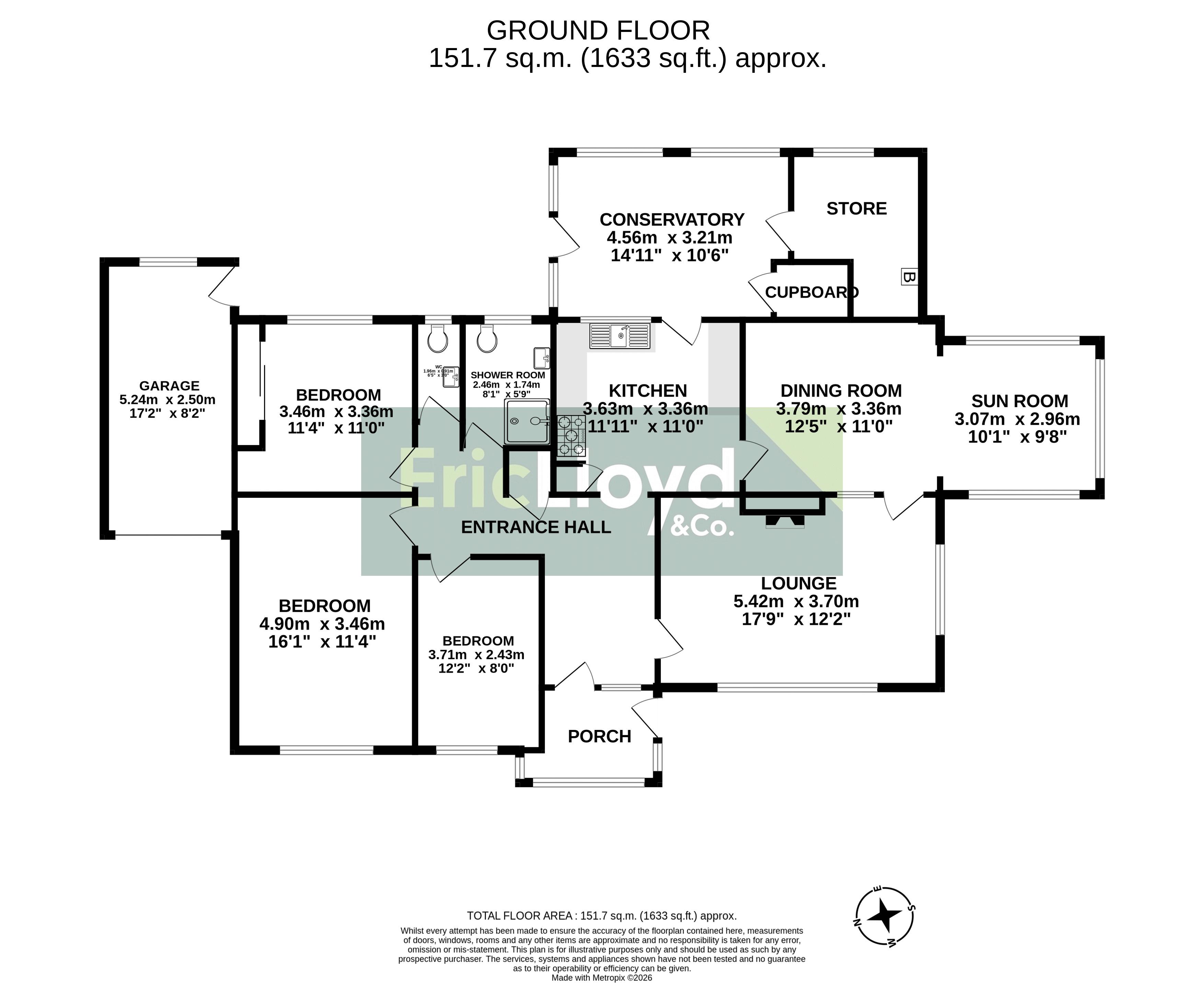 11, Manor Vale Road, Brixham floorplan