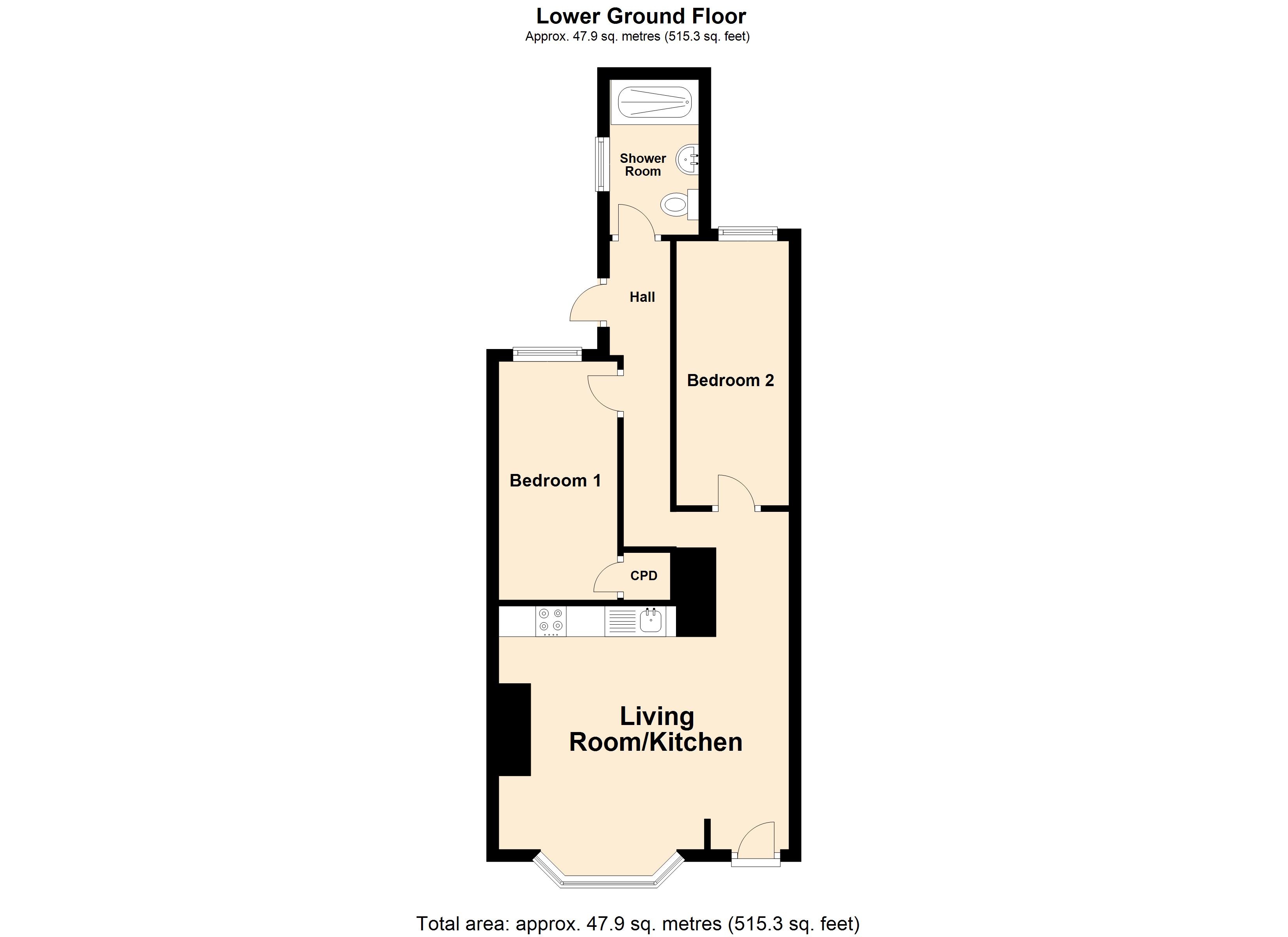 15a, Bradstone Avenue, Folkestone floorplan