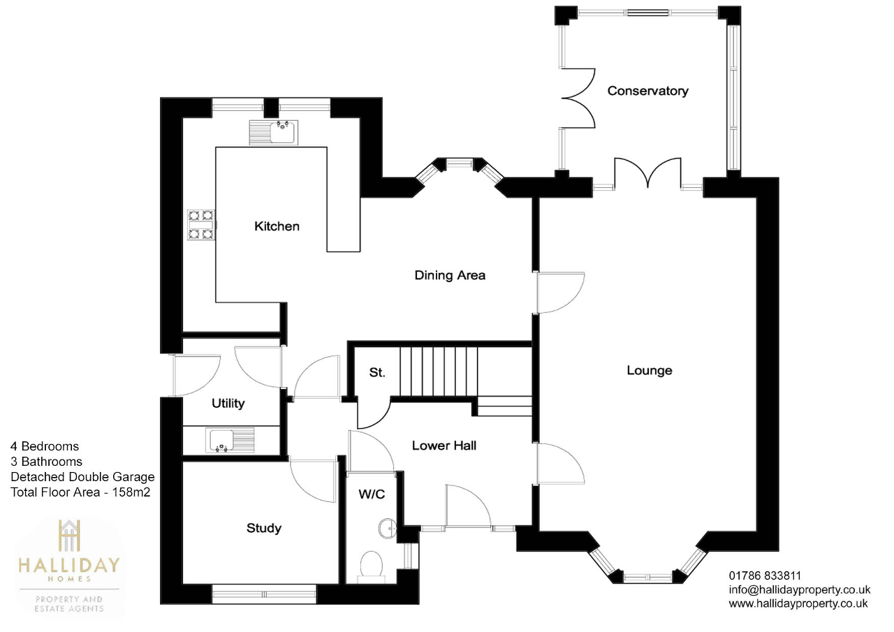 4 Bedrooms Detached house for sale in Kellie Wynd, Dunblane, Scotland FK15