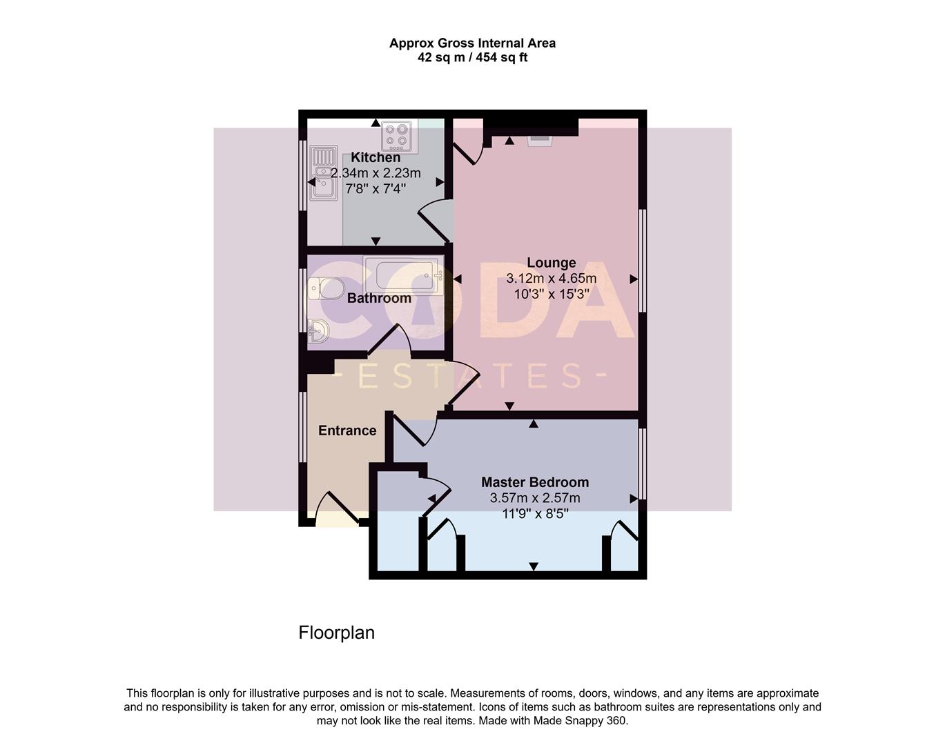 52, Blackthorn Avenue, Glasgow floorplan