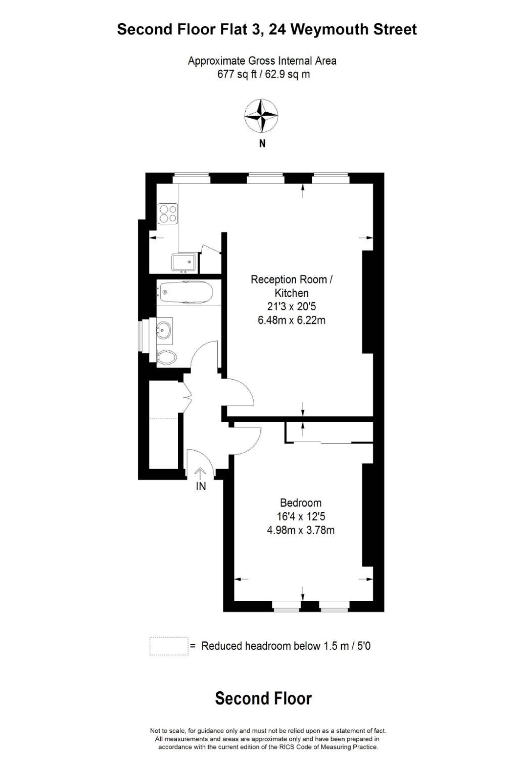 1 Bedrooms Flat to rent in Weymouth Street, Marylebone, London W1G