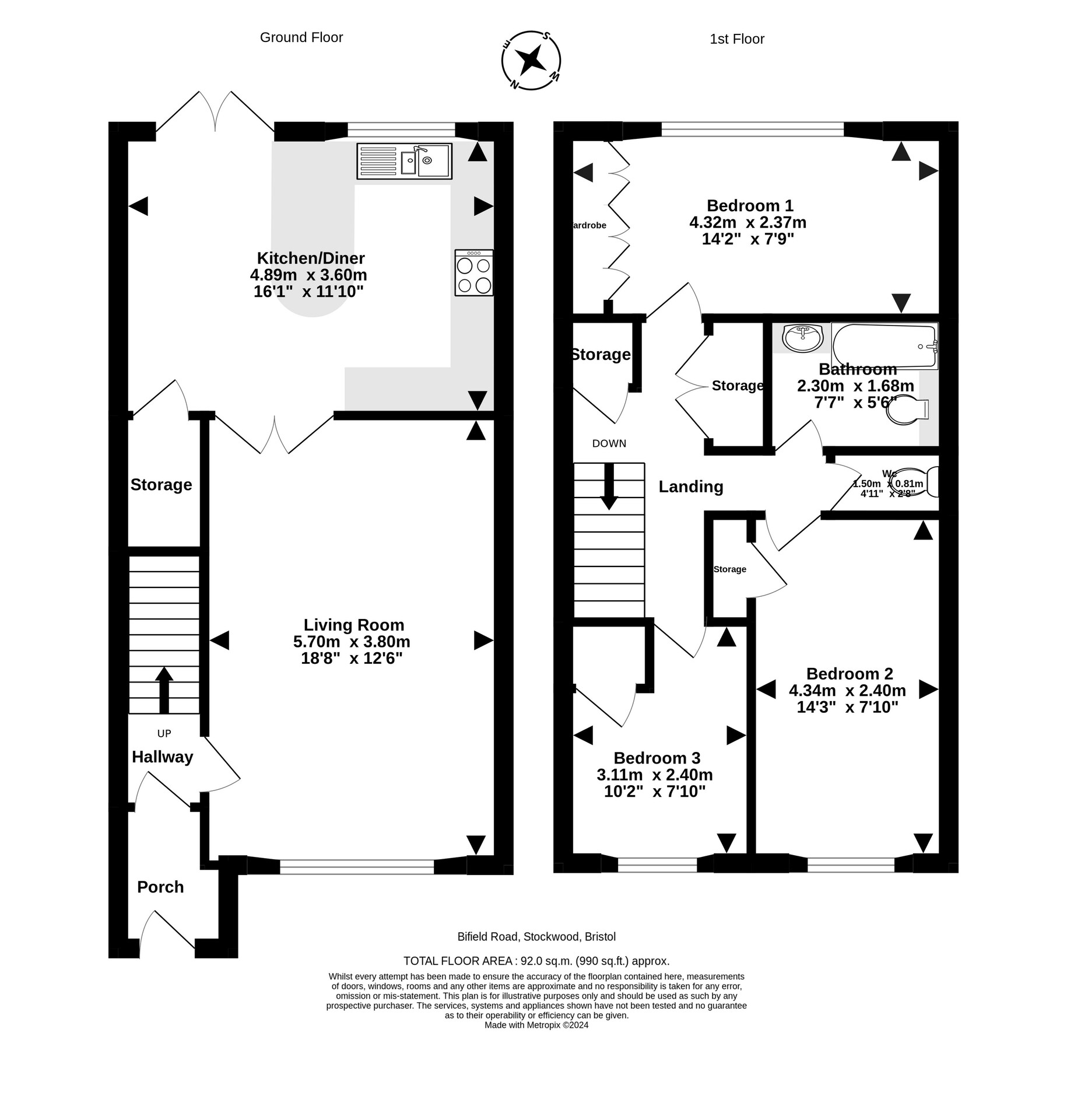 Bifield Road, Stockwood, Bristol BS14, 3 bedroom terraced house for