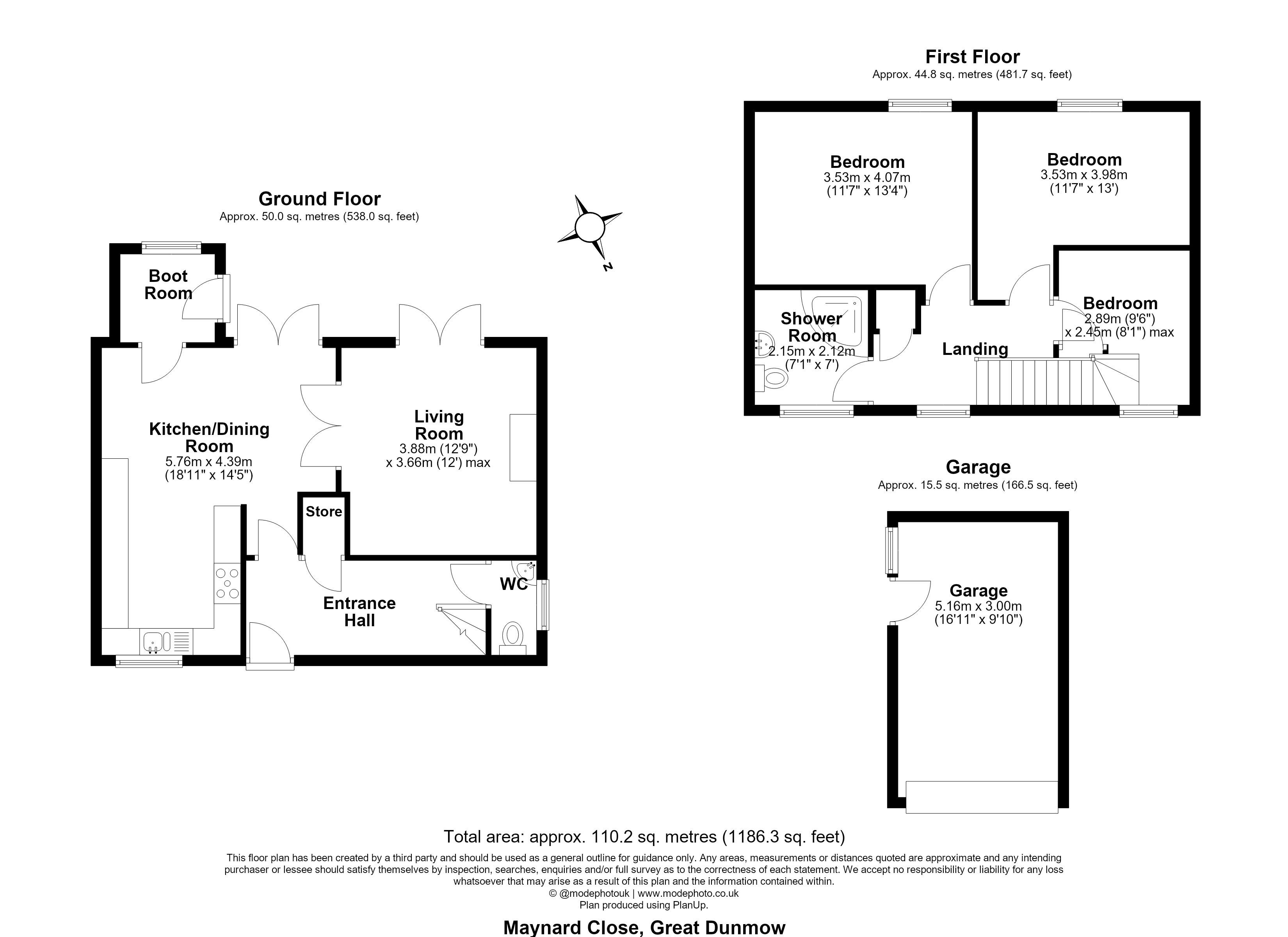 3, Maynard Close, Dunmow floorplan