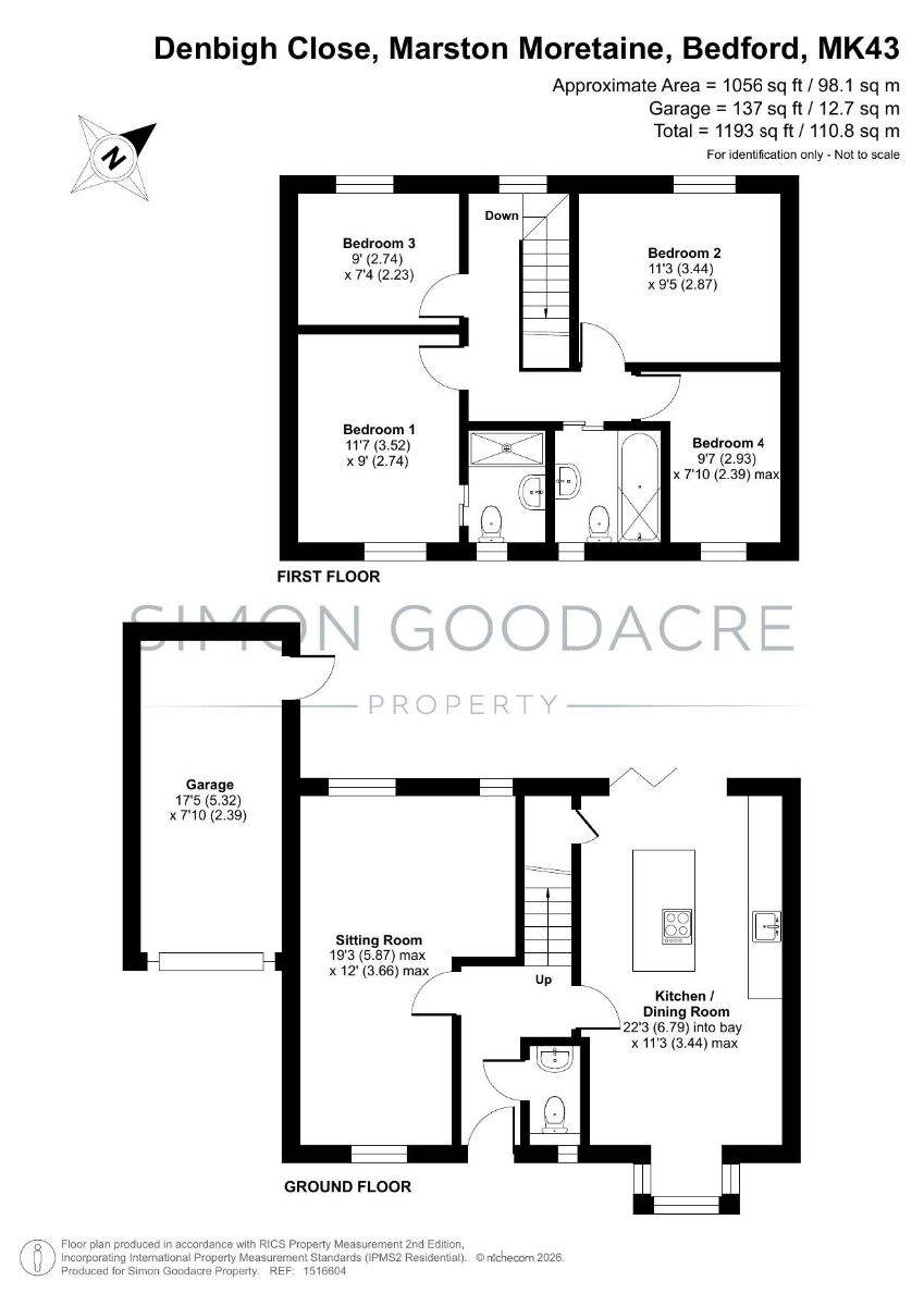 6 Denbigh Close, Bedford floorplan
