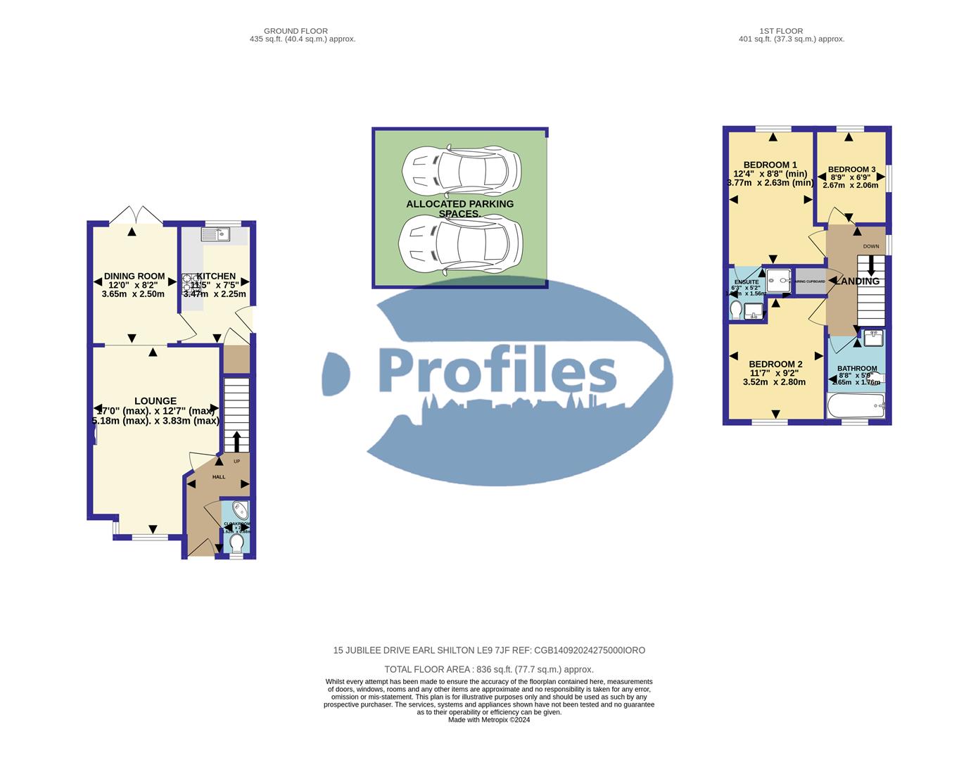 15, Jubilee Drive, Earl Shilton floorplan