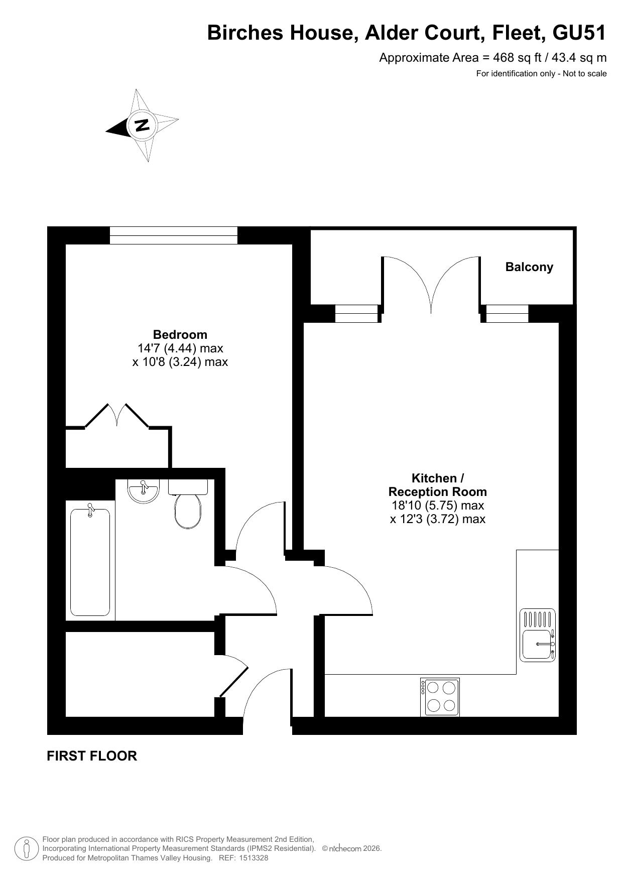 Birches House Alder Court, Fleet floorplan