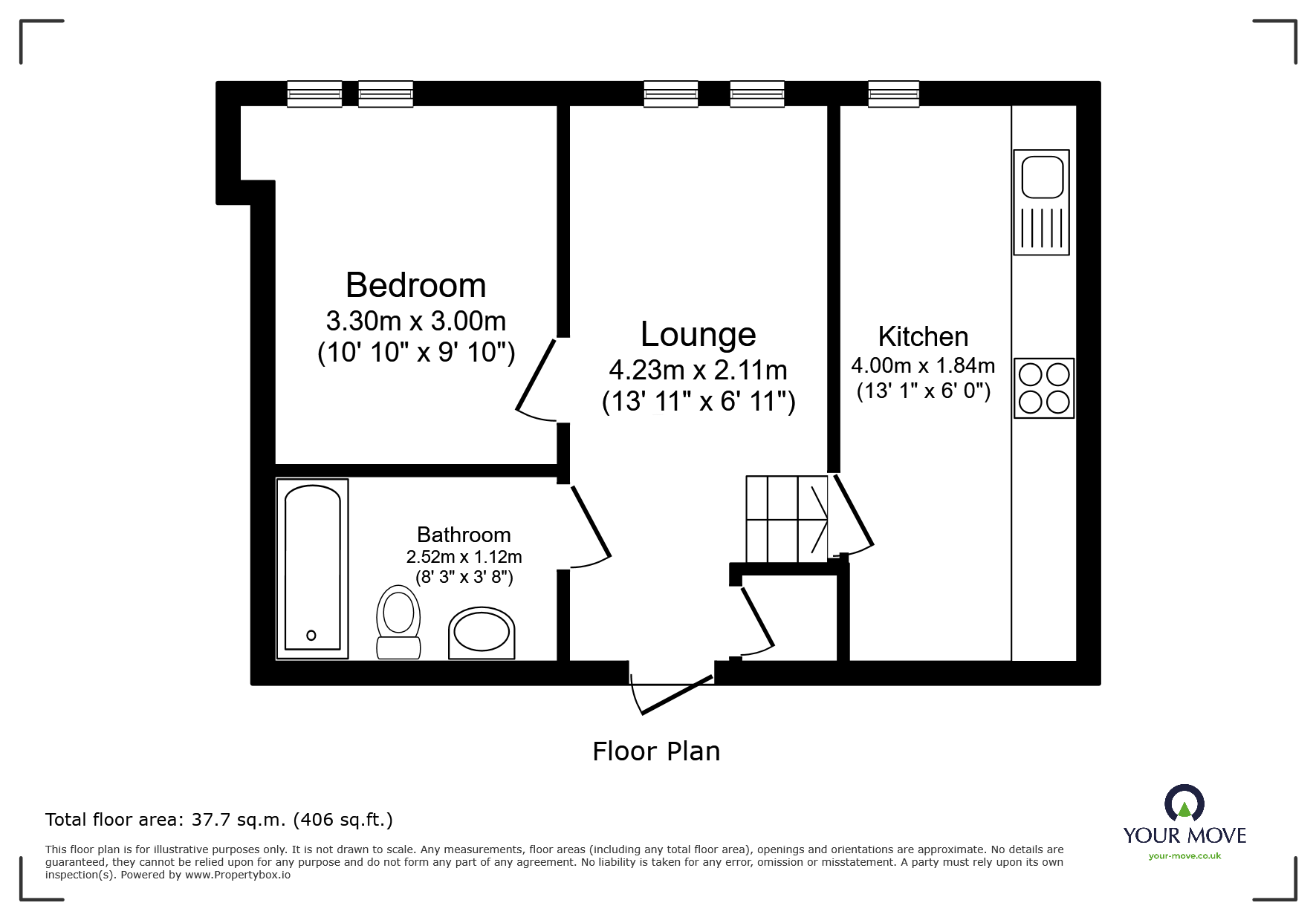 Flat C, 7, Market Place, Warwickshire floorplan