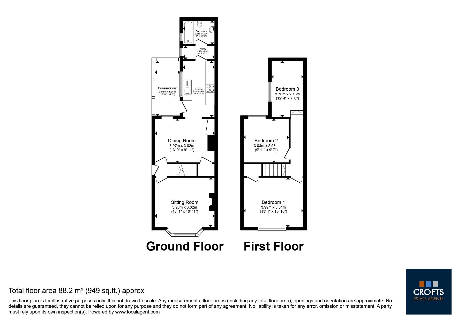 23, Bourne Road, Alford floorplan