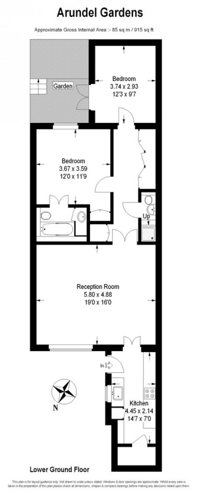 2 Bedrooms Flat to rent in Arundel Gardens, Notting Hill Gate W11