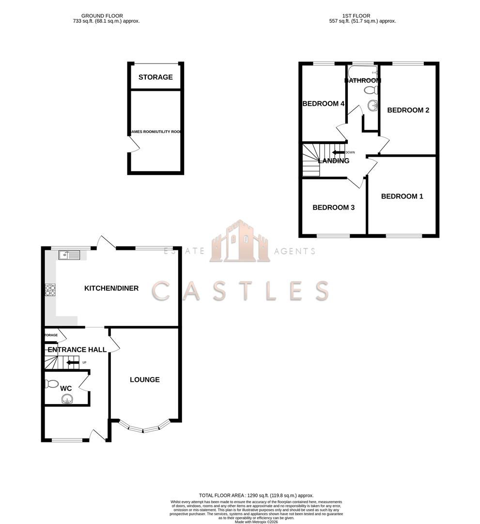 Lancaster Close, Portchester, floorplan